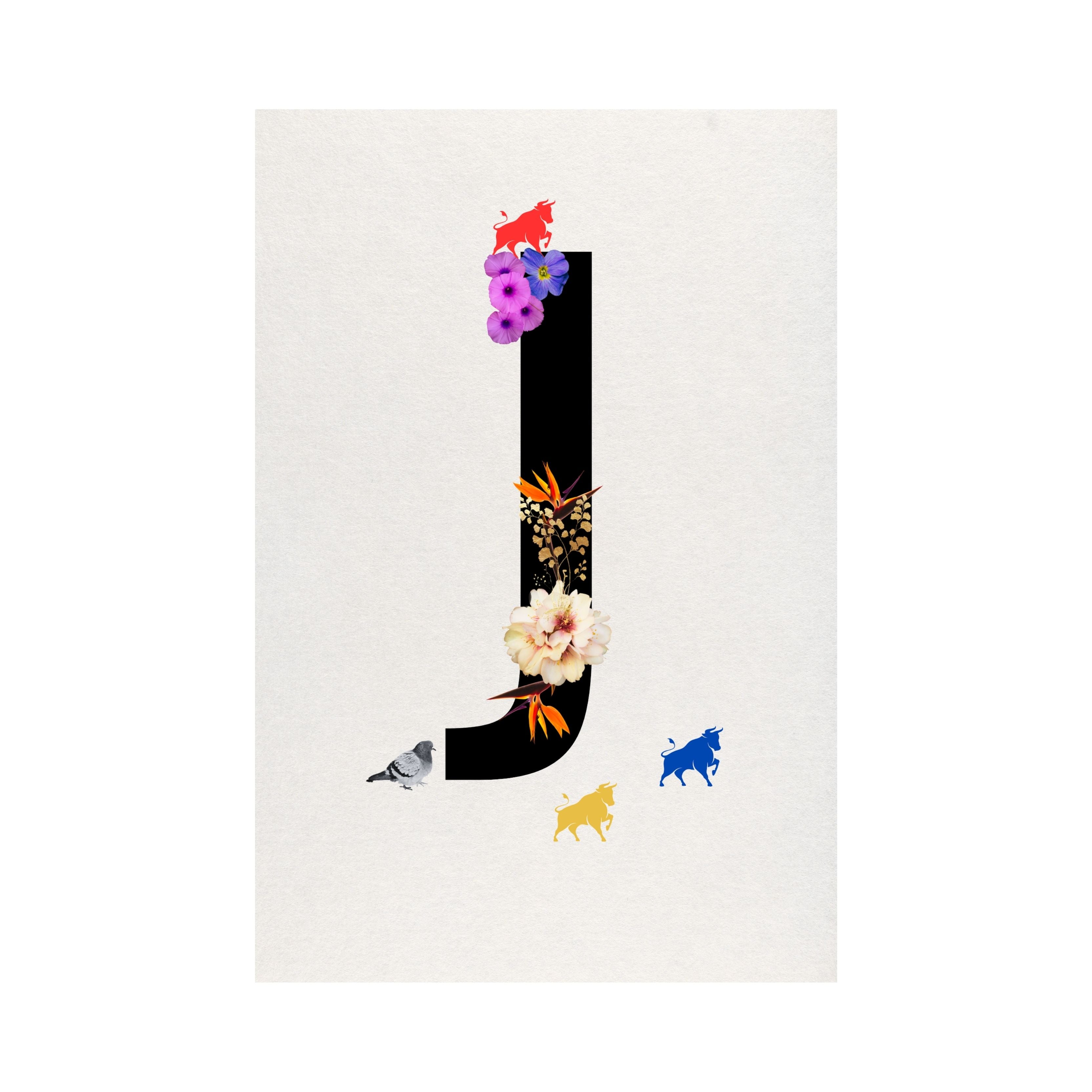Alphabet Monogram open edition fine art prints Birmingham inspired UK