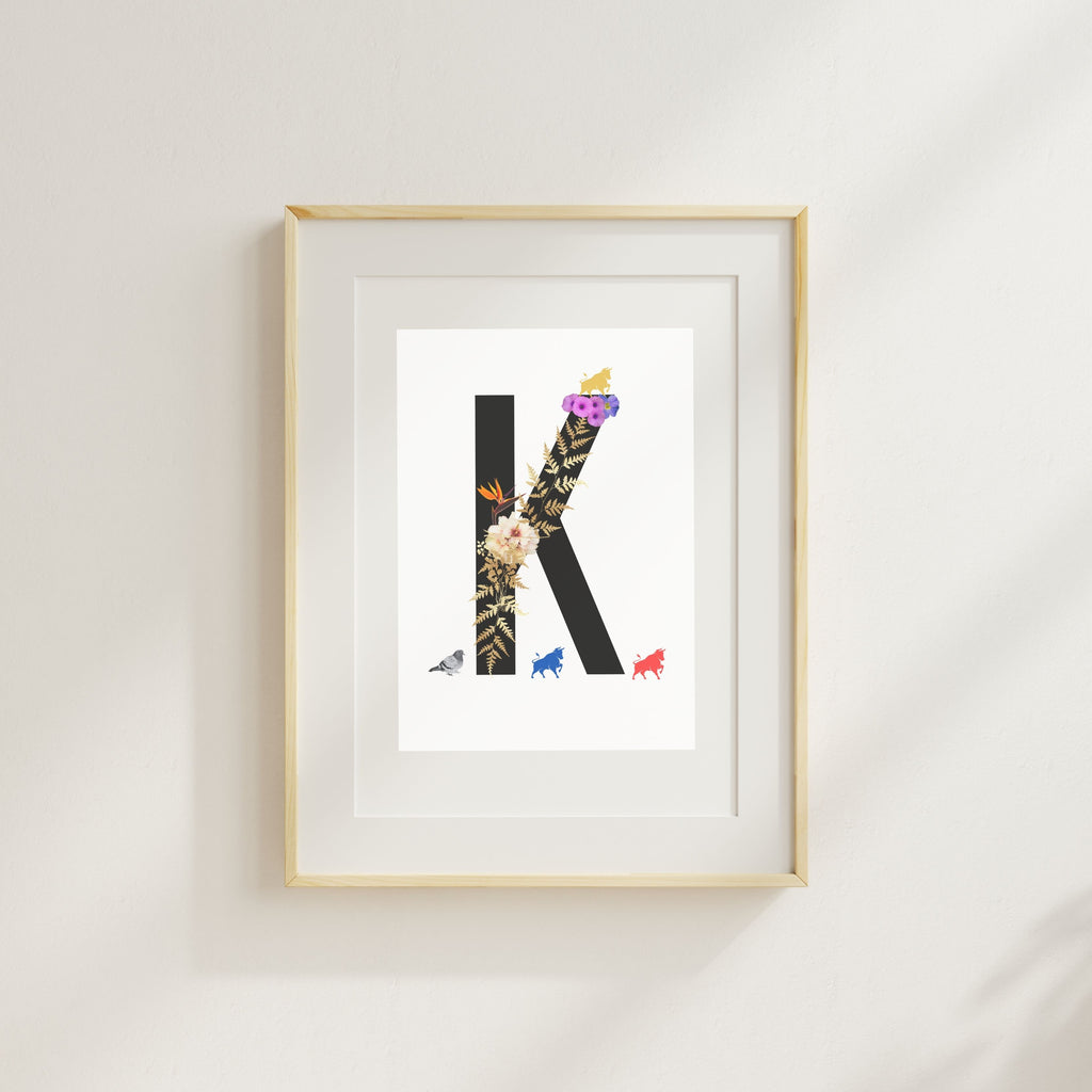 Alphabet Monogram open edition fine art prints Birmingham inspired UK