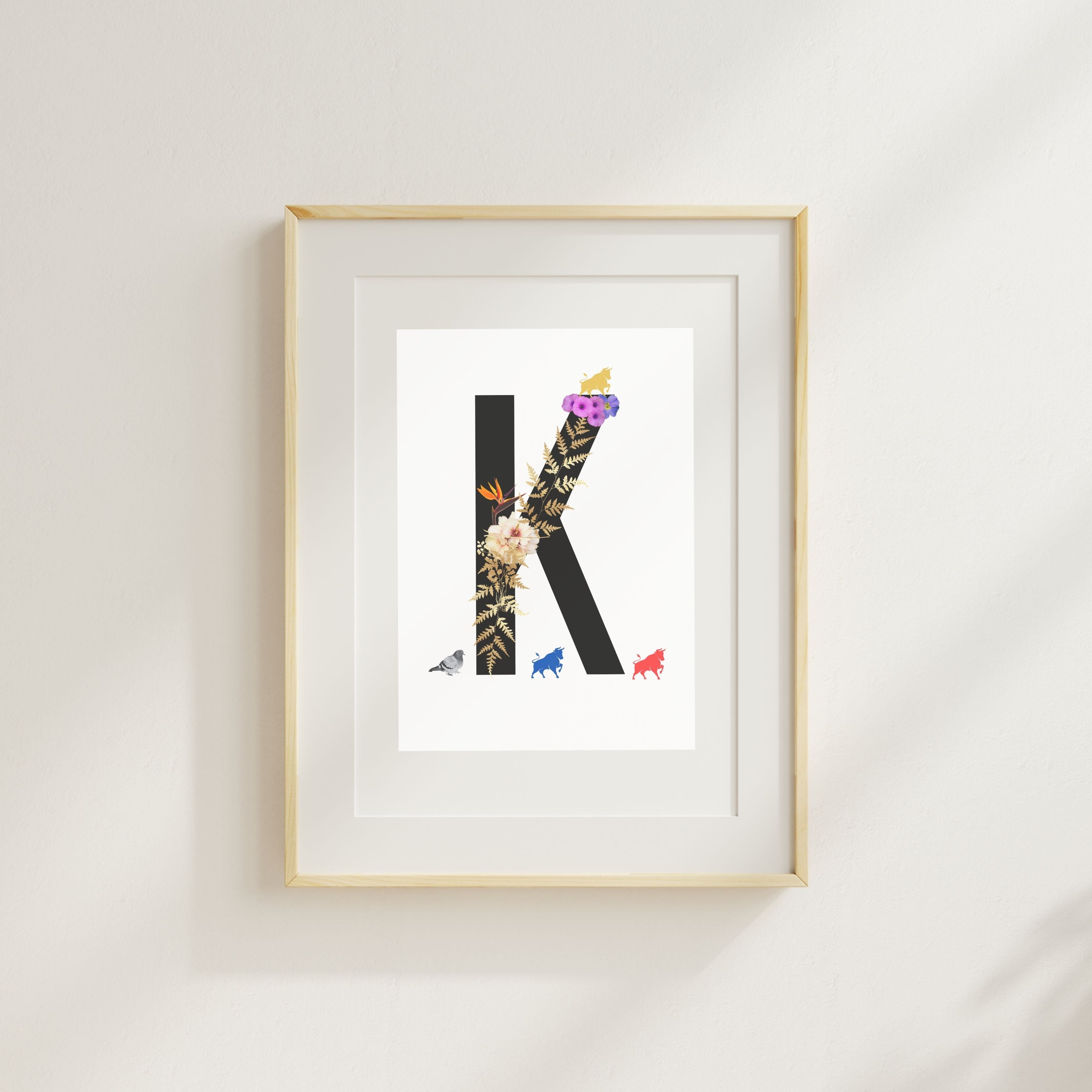 Alphabet Monogram open edition fine art prints Birmingham inspired UK