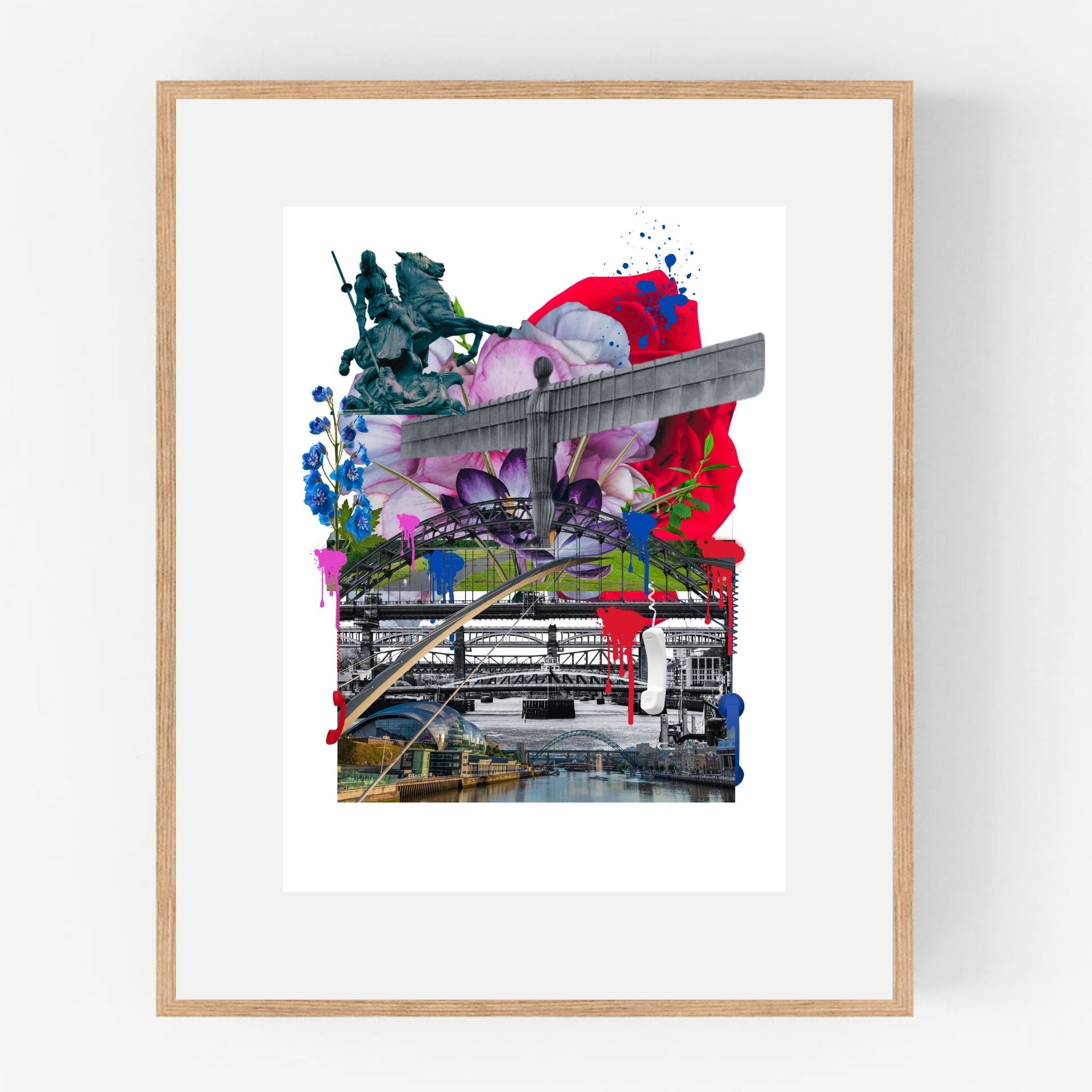 Newcastle Calling open edition fine art print UK