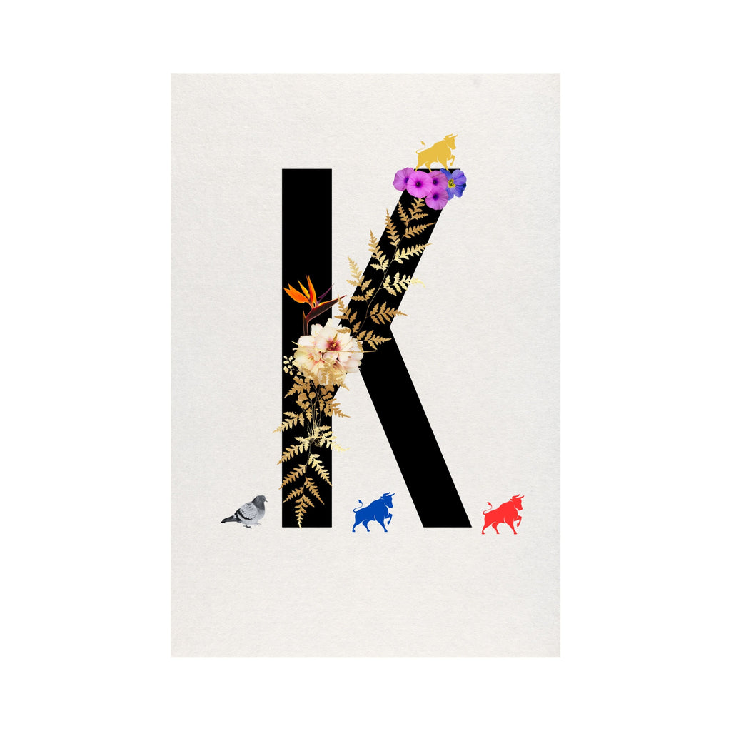 Alphabet Monogram open edition fine art prints Birmingham inspired UK
