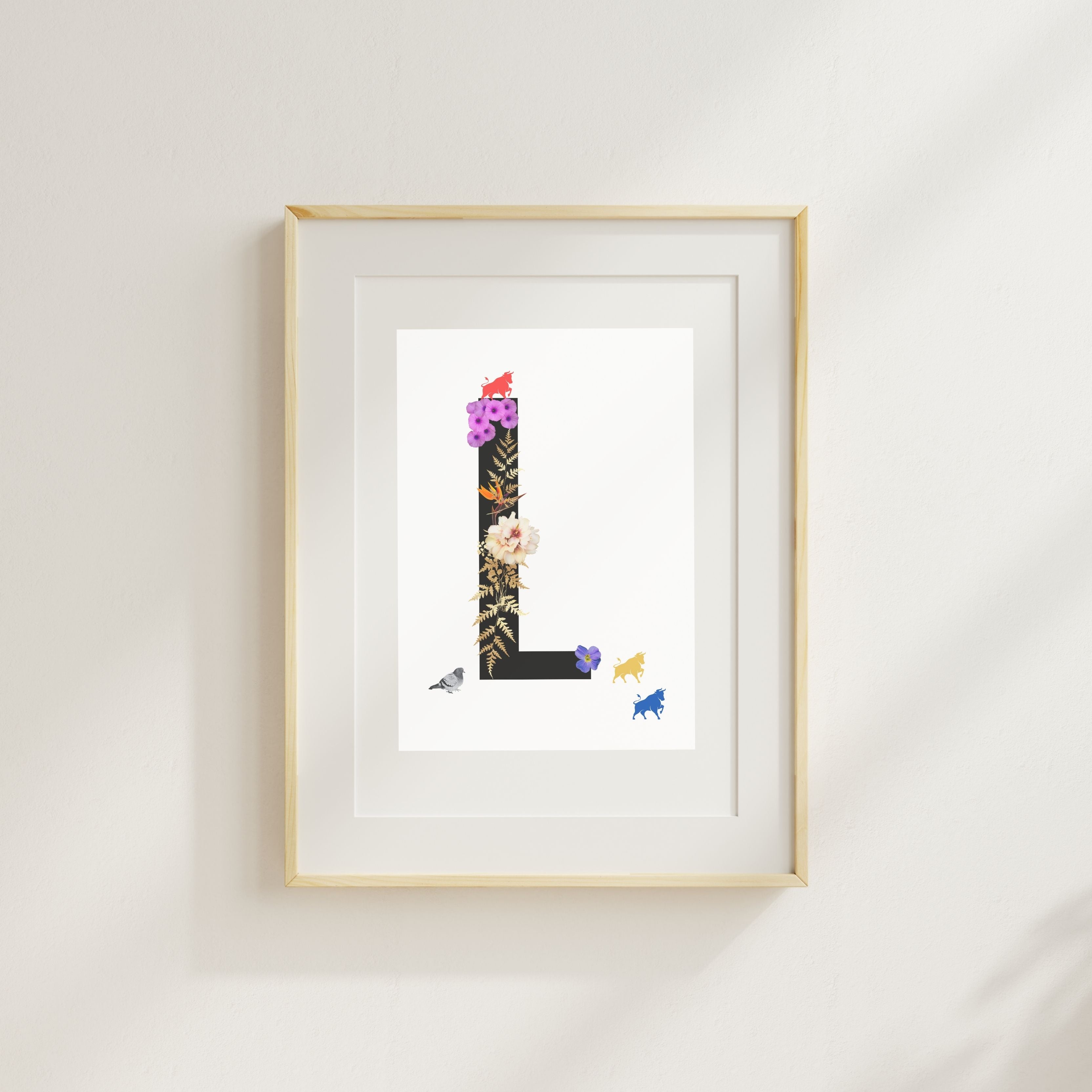 Alphabet Monogram open edition fine art prints Birmingham inspired UK
