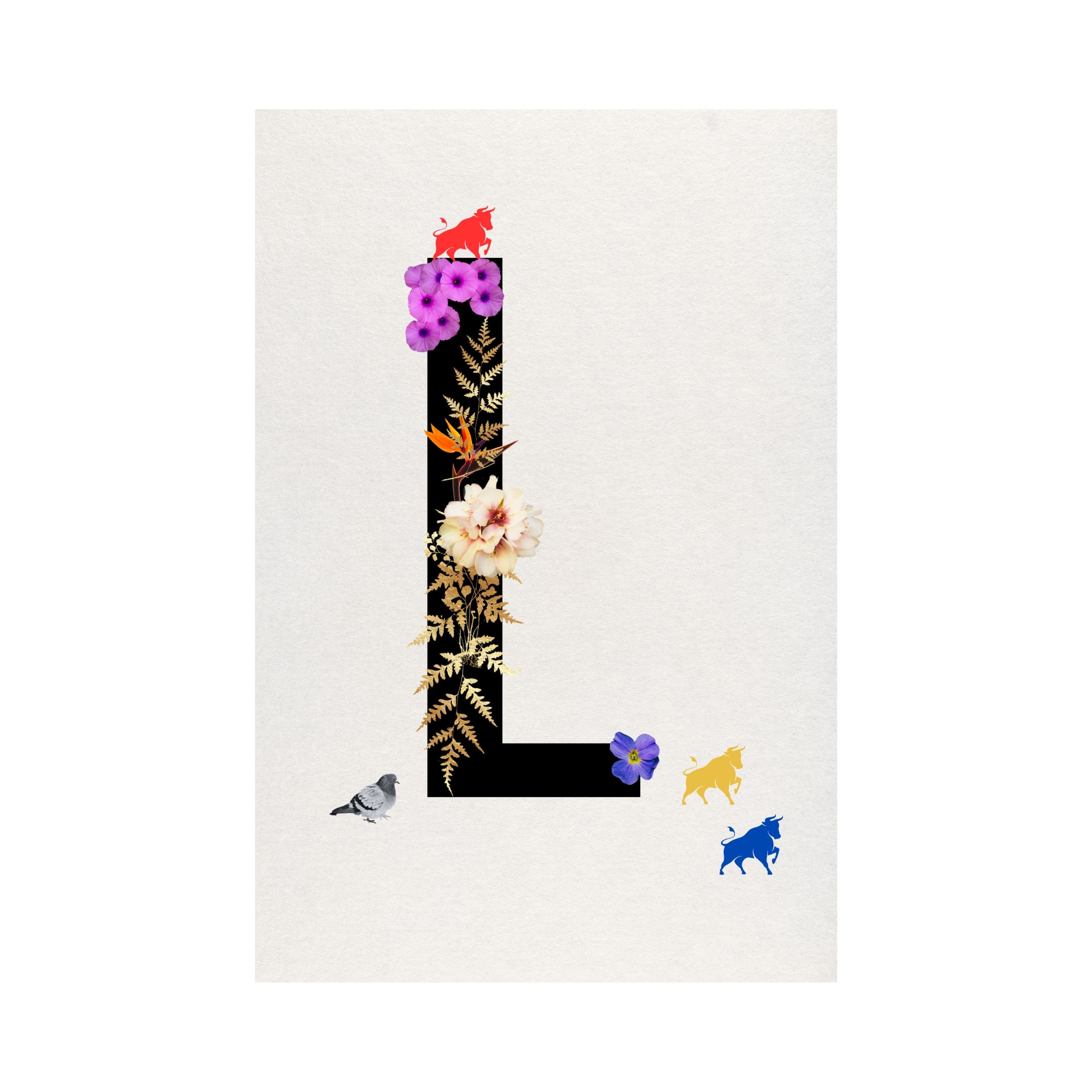 Alphabet Monogram open edition fine art prints Birmingham inspired UK