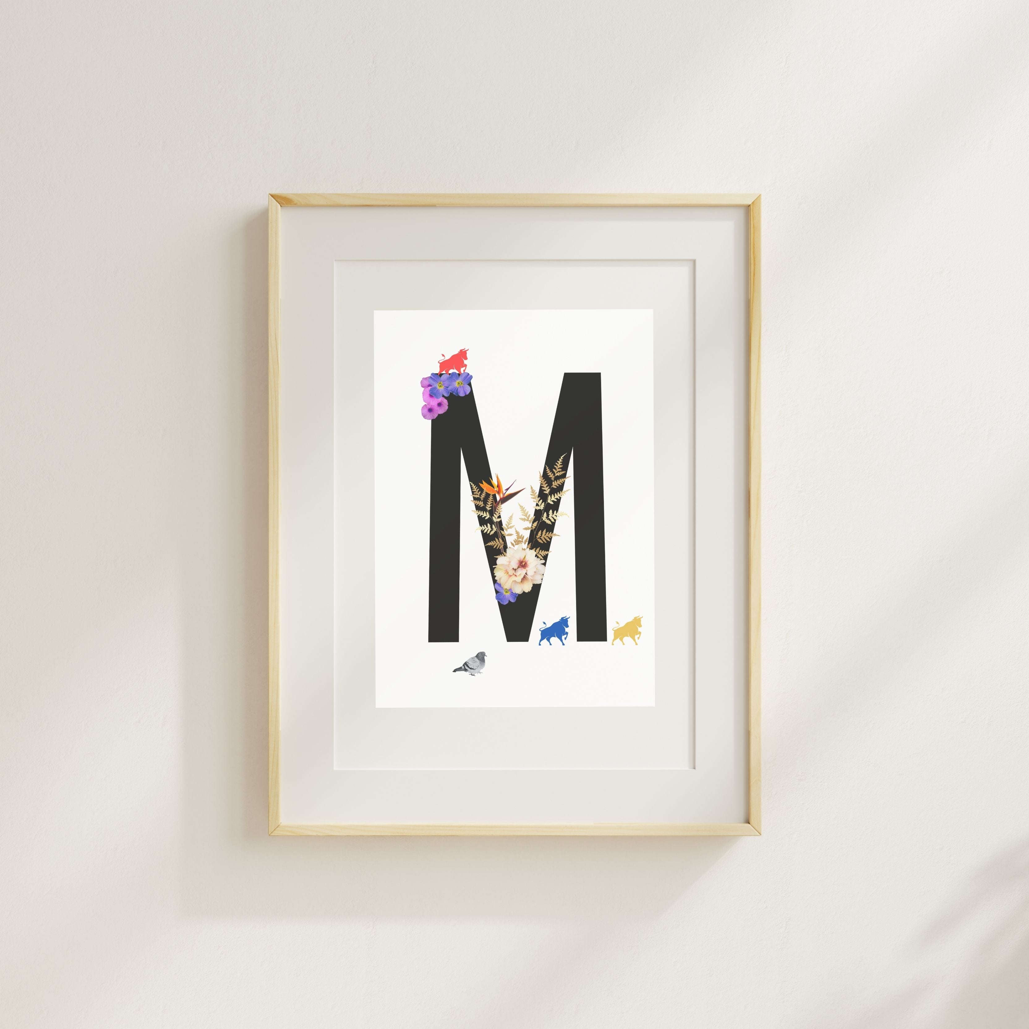 Alphabet Monogram open edition fine art prints Birmingham inspired UK