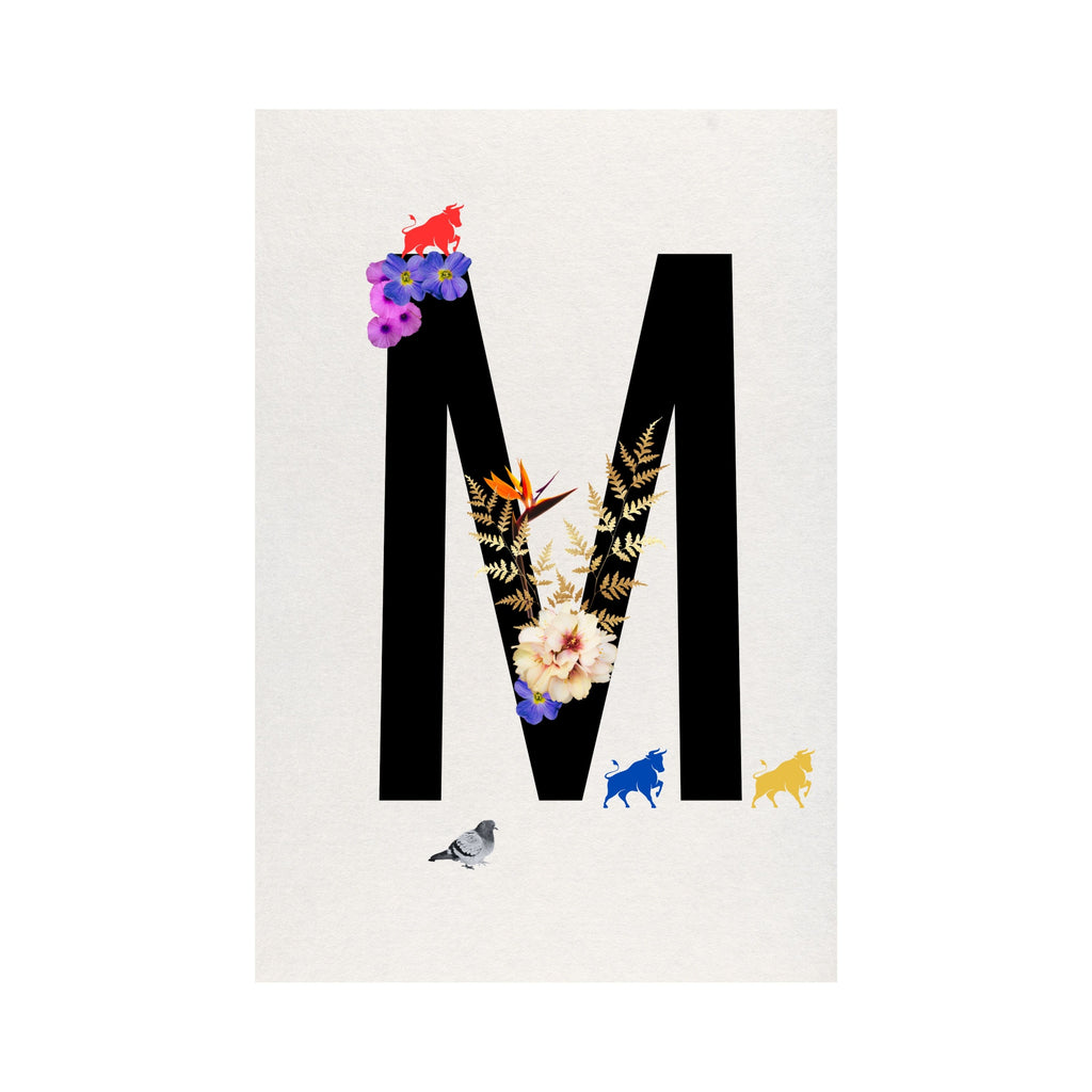 Alphabet Monogram open edition fine art prints Birmingham inspired UK