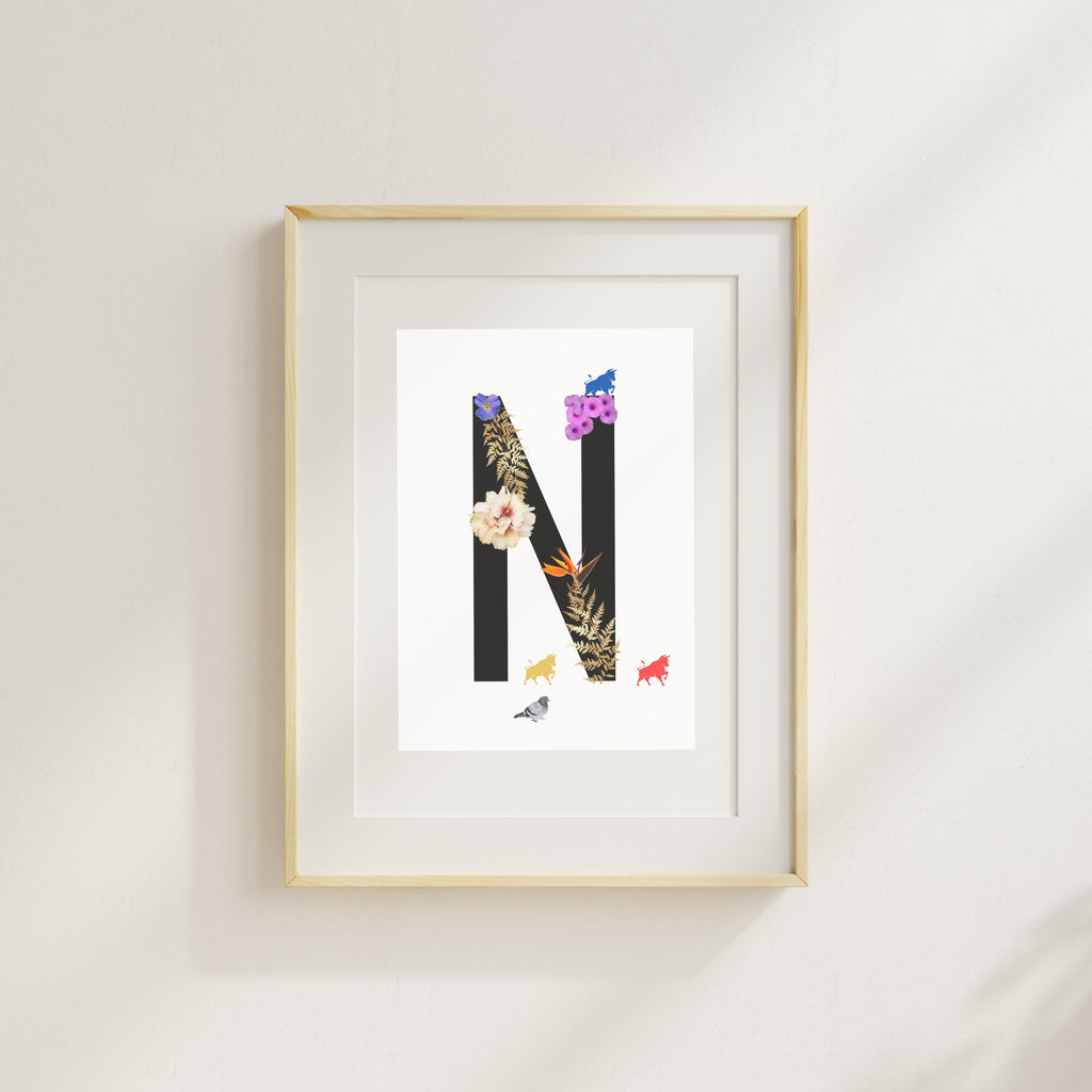Alphabet Monogram open edition fine art prints Birmingham inspired UK