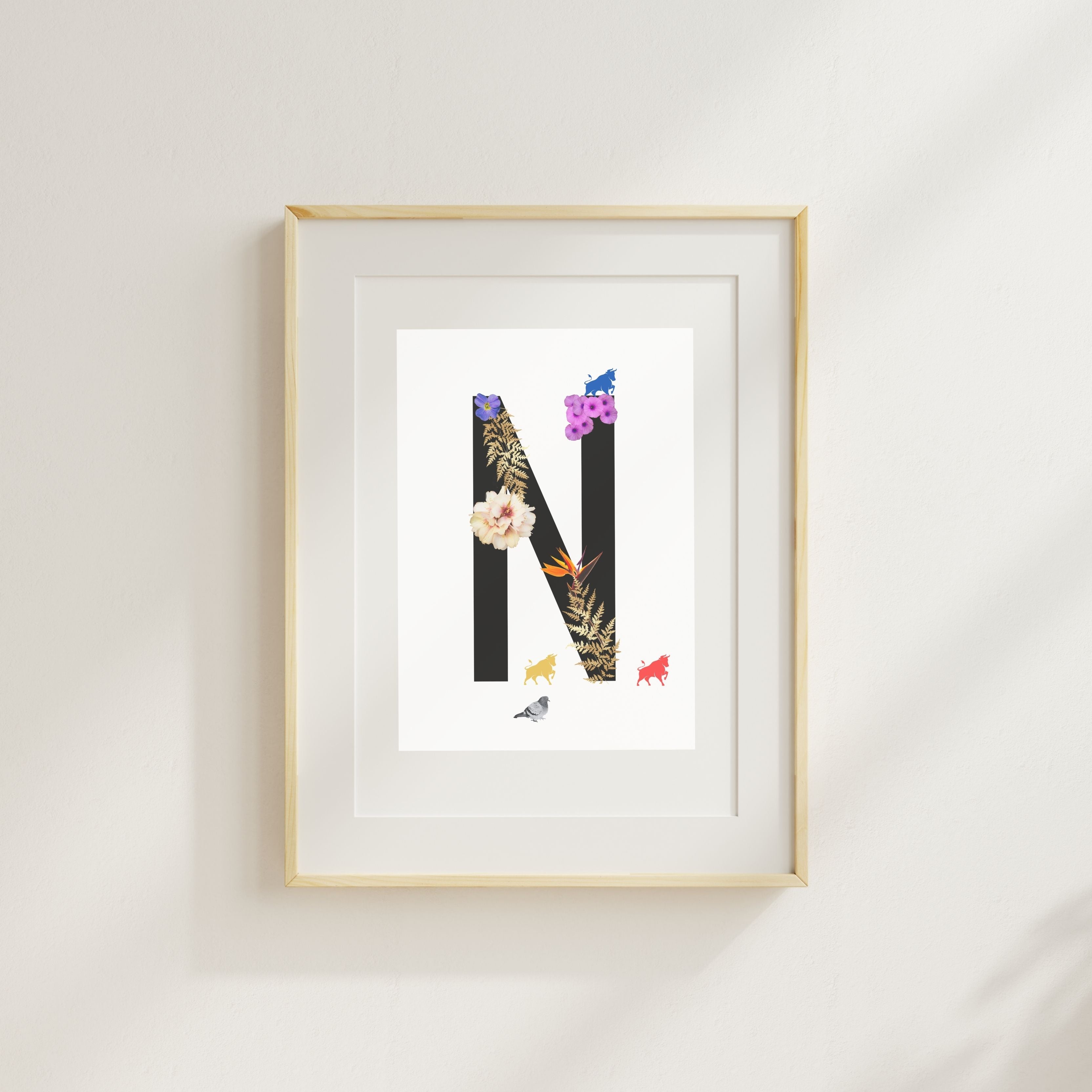 Alphabet Monogram open edition fine art prints Birmingham inspired UK