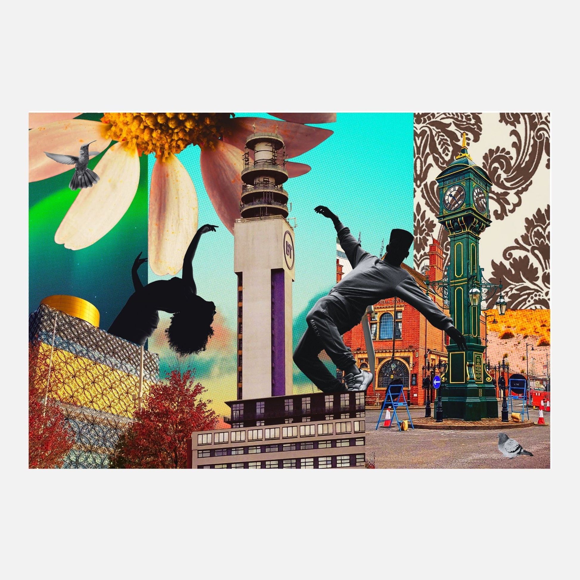 Heart of Brum – Jewellery Quarter collage — A4 Limited Edition (10)