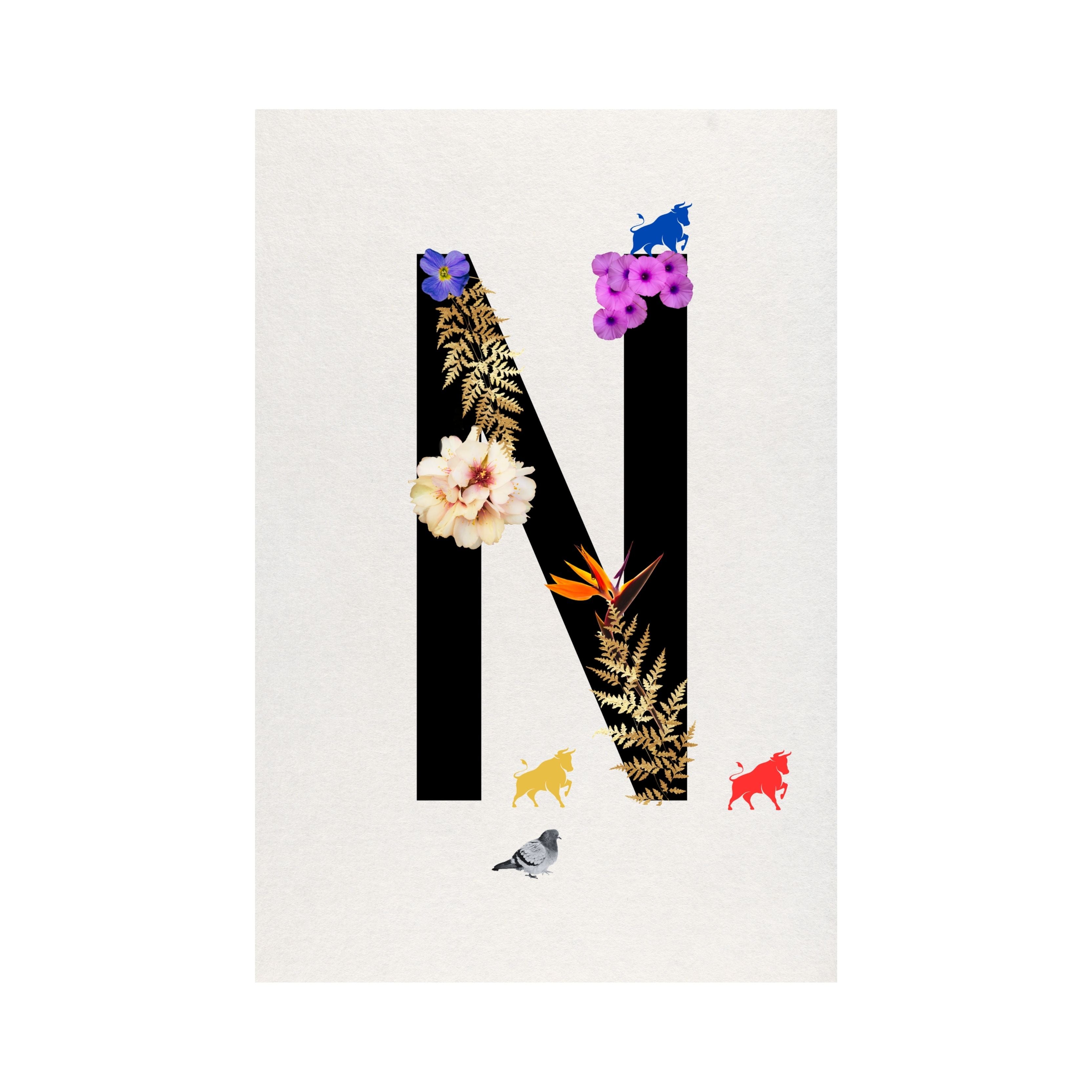 Alphabet Monogram open edition fine art prints Birmingham inspired UK