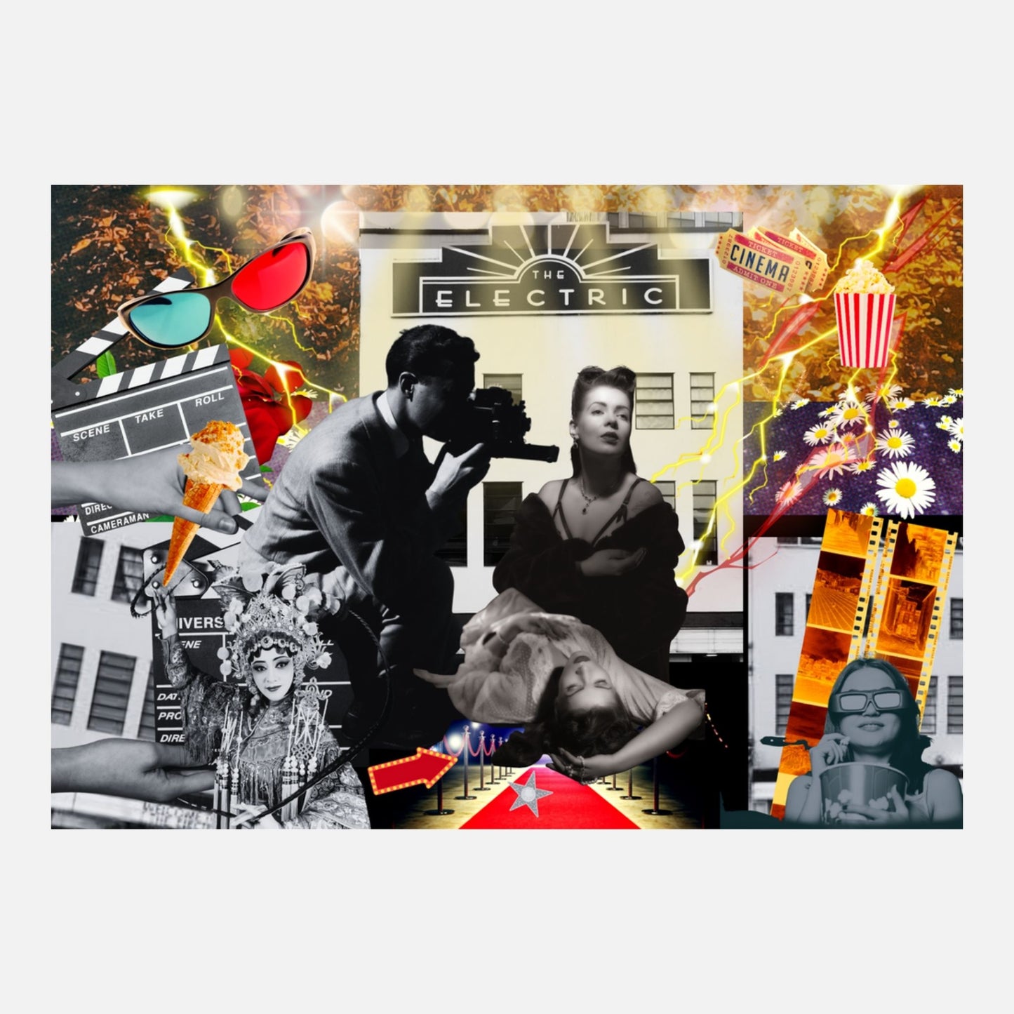 Electric Cinema - Silver Screen Icon rare limited edition fine art print