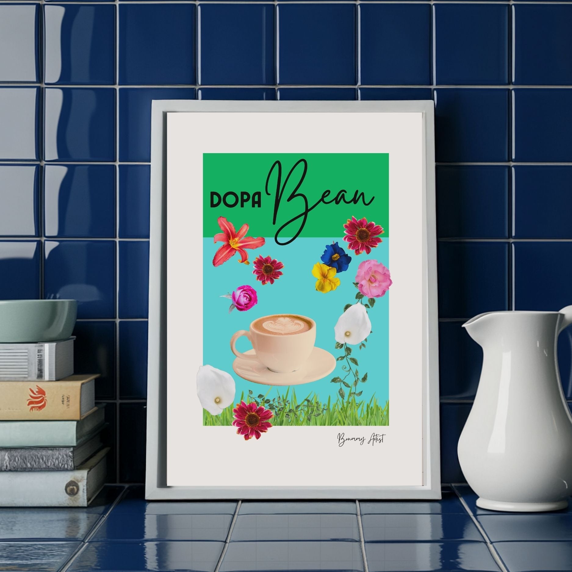 Limited edition - Dopabean coffee print - Brummy Artist UK