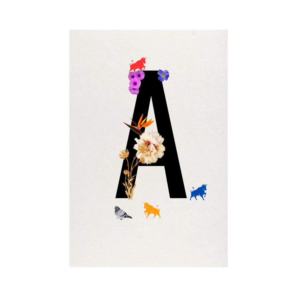 Alphabet Monogram open edition fine art prints Birmingham inspired UK