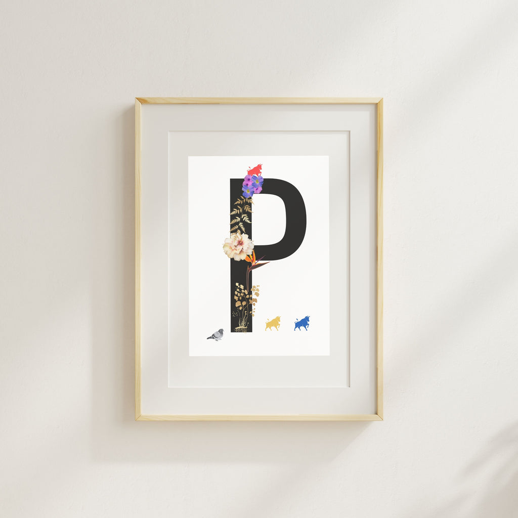 Alphabet Monogram open edition fine art prints Birmingham inspired UK
