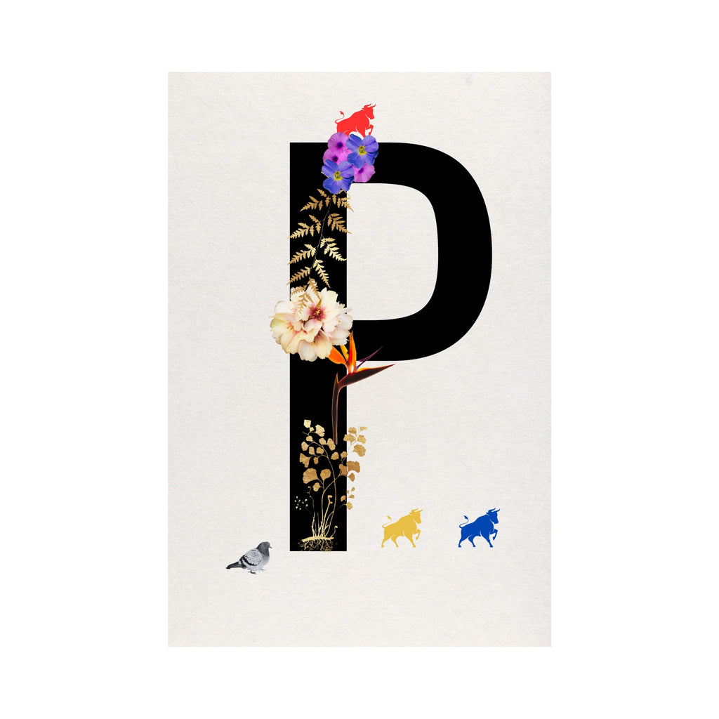 Alphabet Monogram open edition fine art prints Birmingham inspired UK