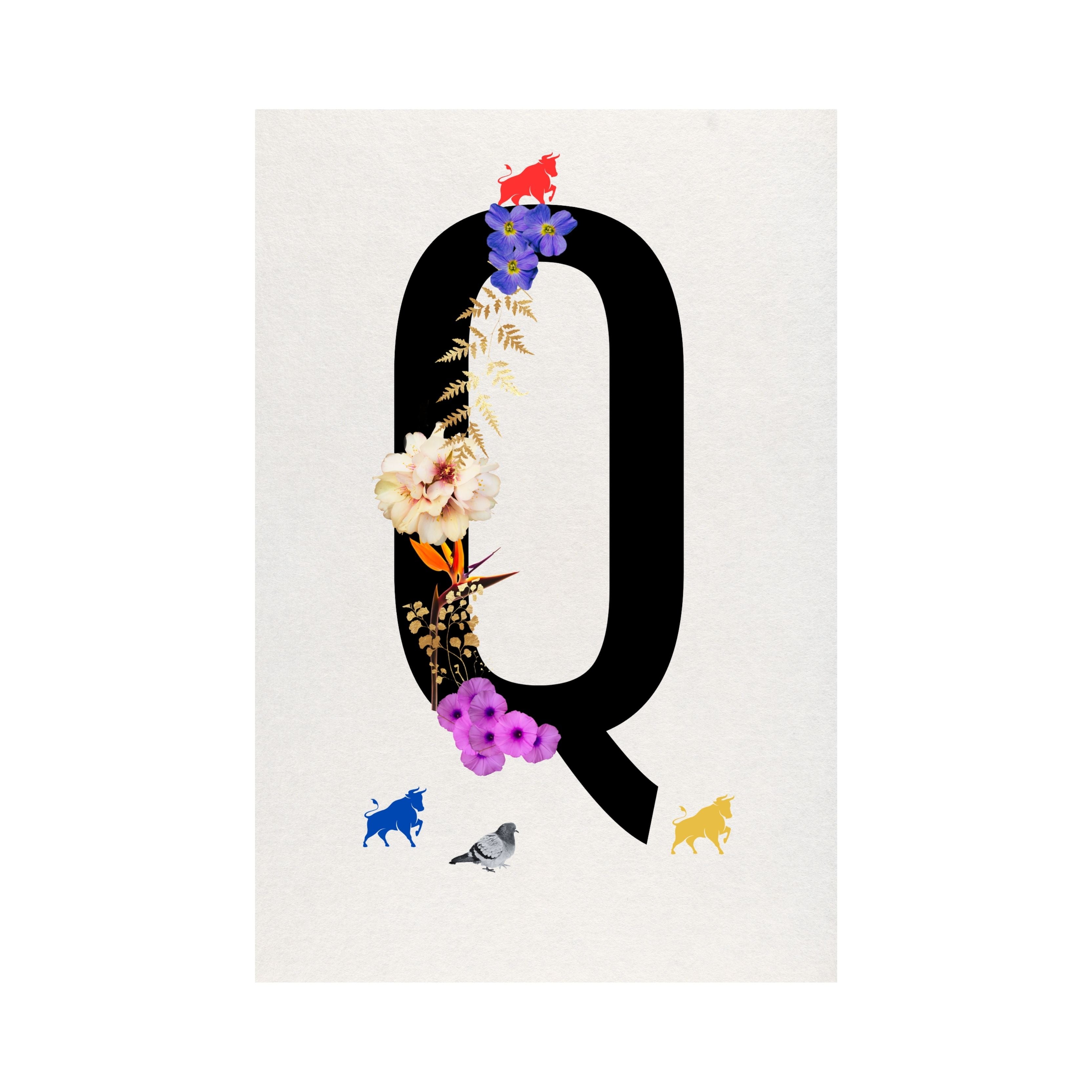 Alphabet Monogram open edition fine art prints Birmingham inspired UK