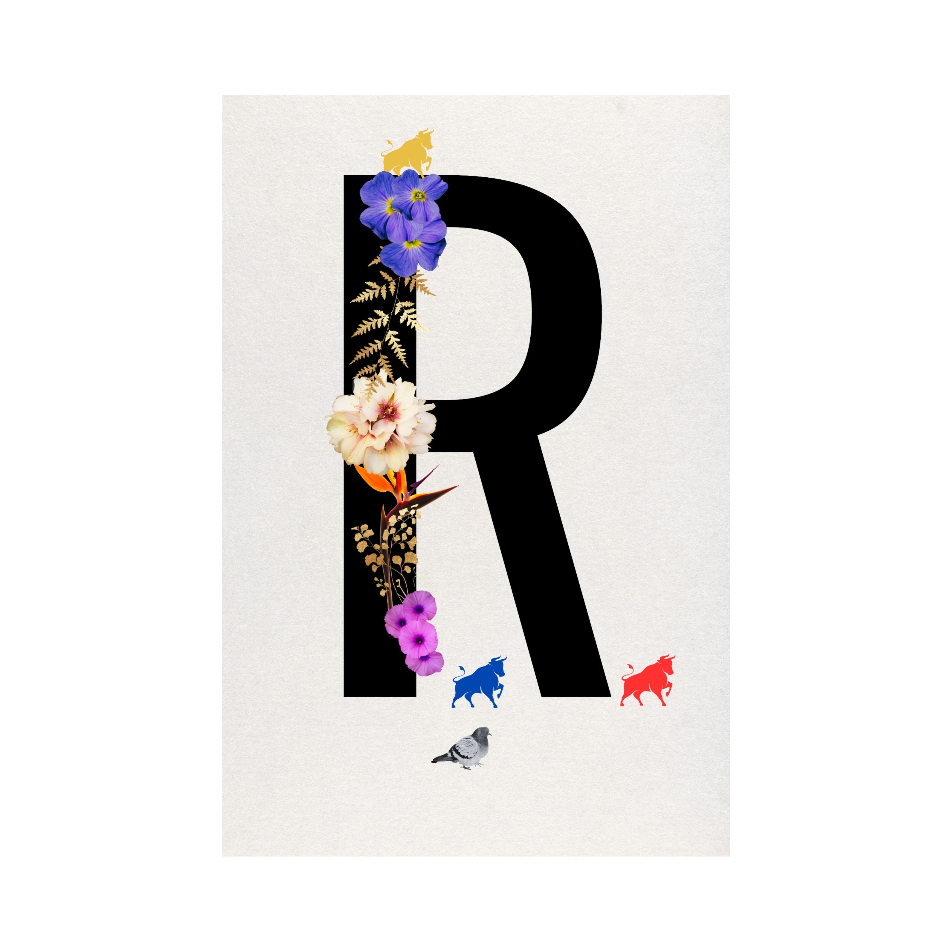 Alphabet Monogram open edition fine art prints Birmingham inspired UK
