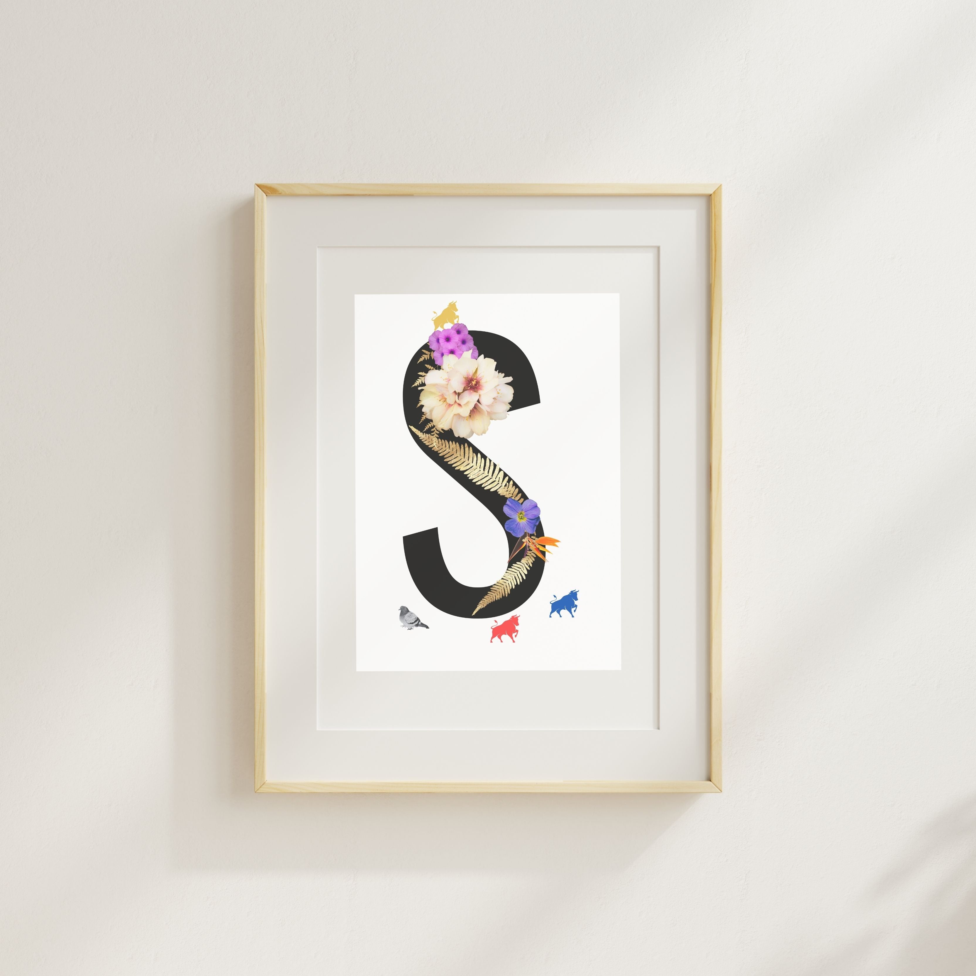 Alphabet Monogram open edition fine art prints Birmingham inspired UK
