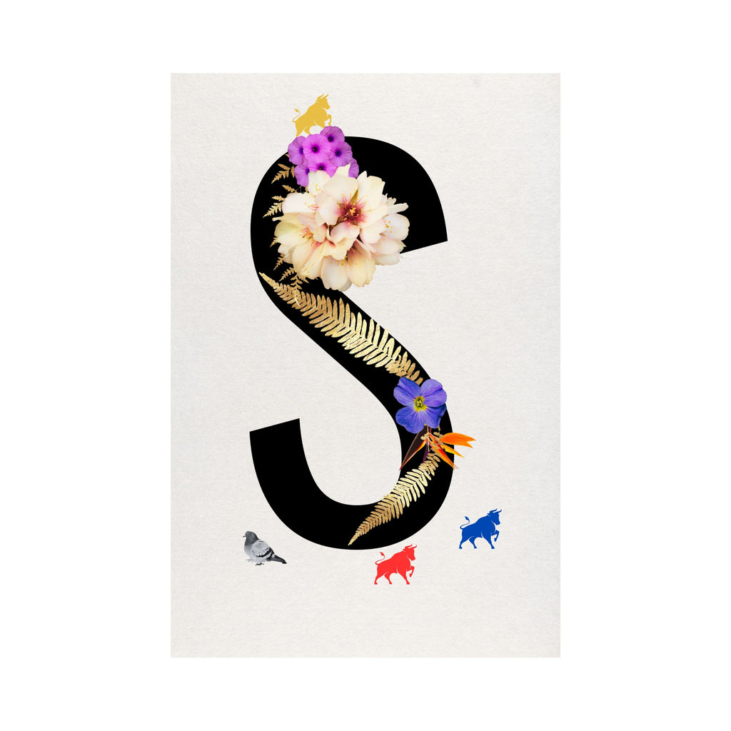 Alphabet Monogram open edition fine art prints Birmingham inspired UK