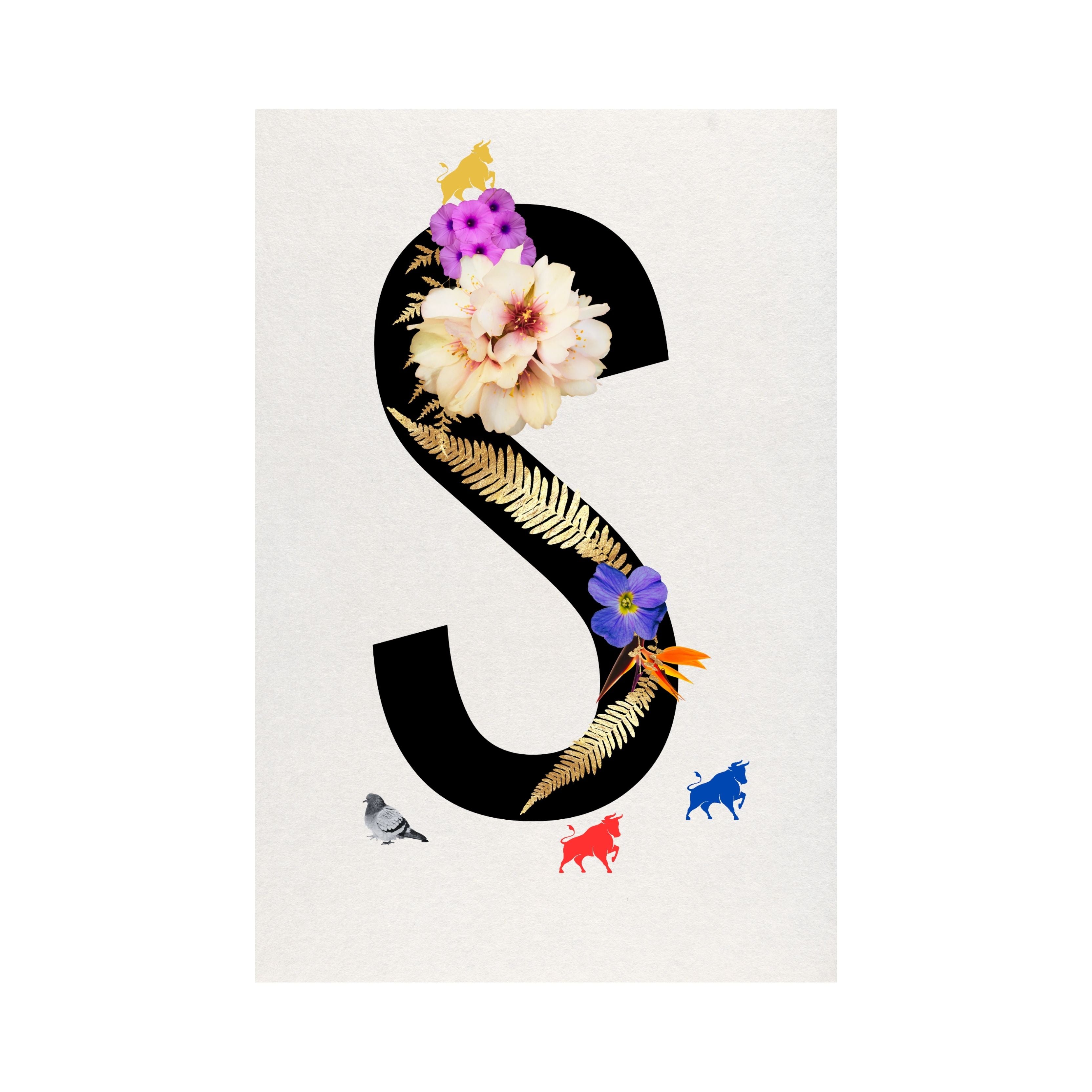 Alphabet Monogram open edition fine art prints Birmingham inspired UK
