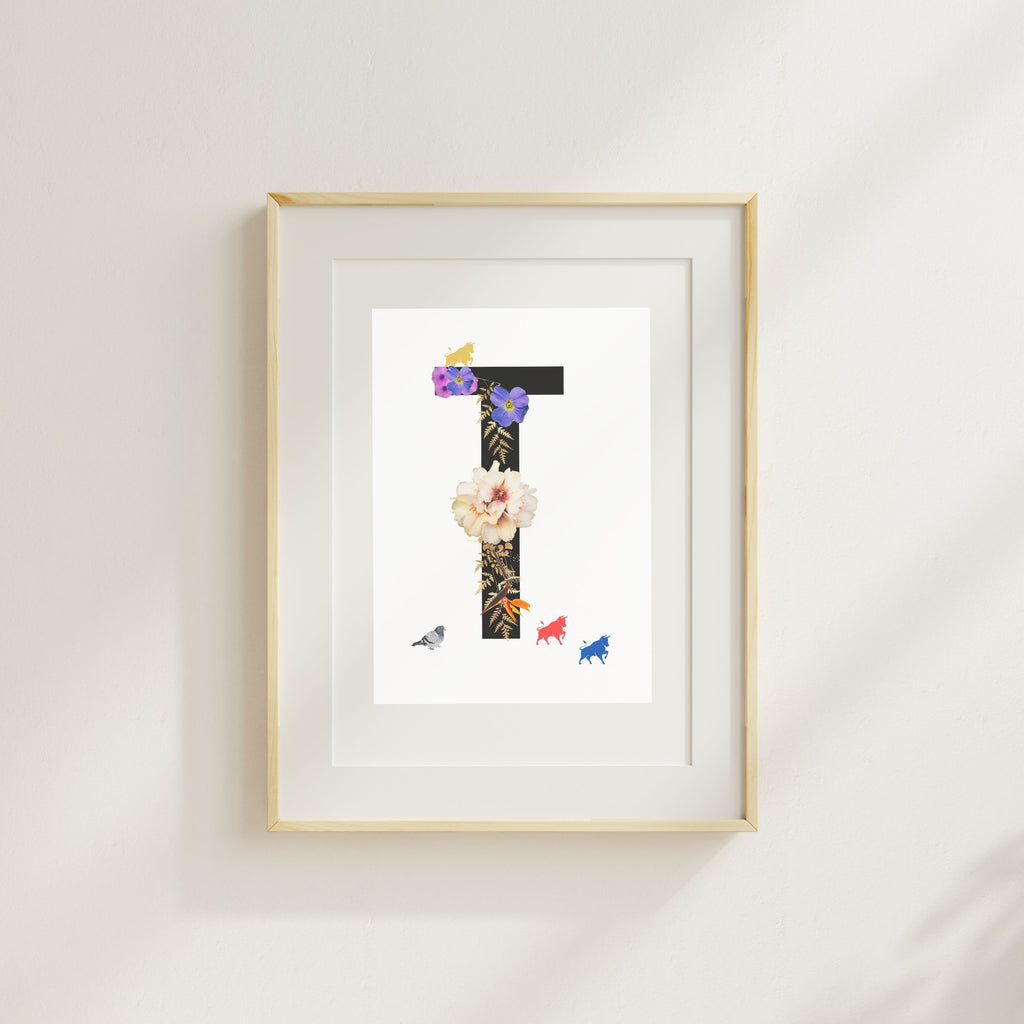 Alphabet Monogram open edition fine art prints Birmingham inspired UK