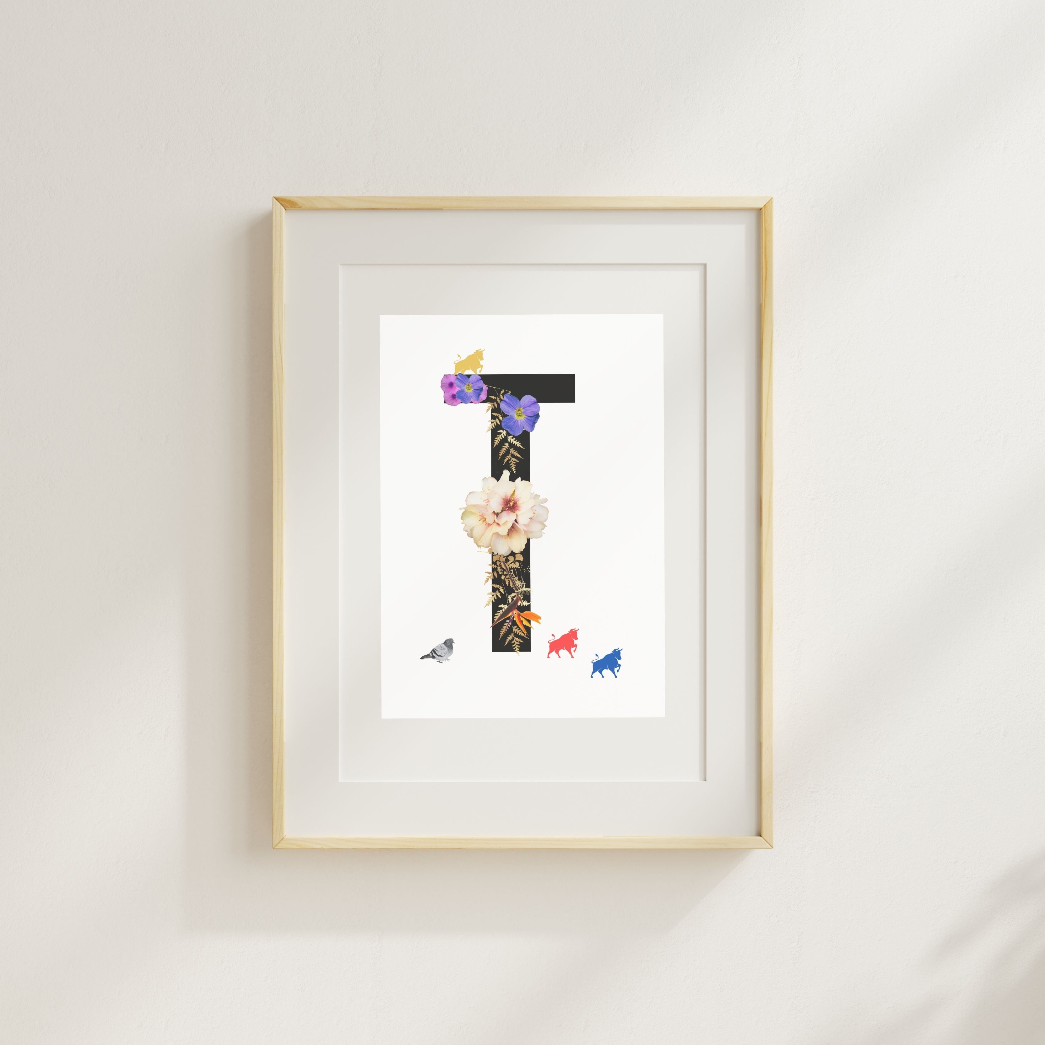 Alphabet Monogram open edition fine art prints Birmingham inspired UK