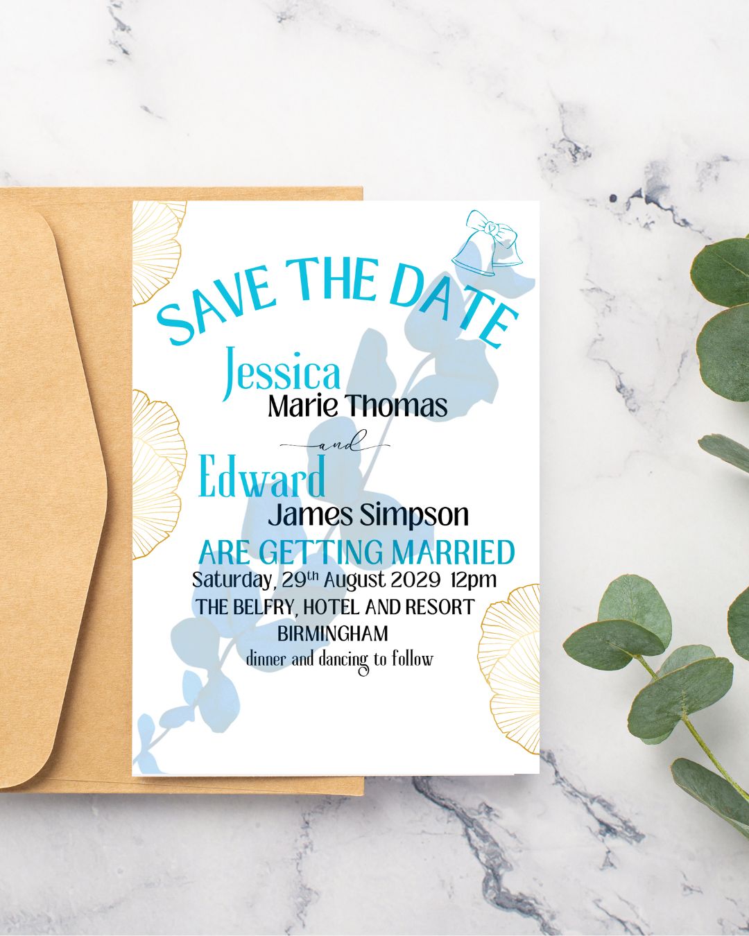 Editable Wedding Invitation Suite | Canva Template Bundle (Save the Date, Invite, RSVP, Details)