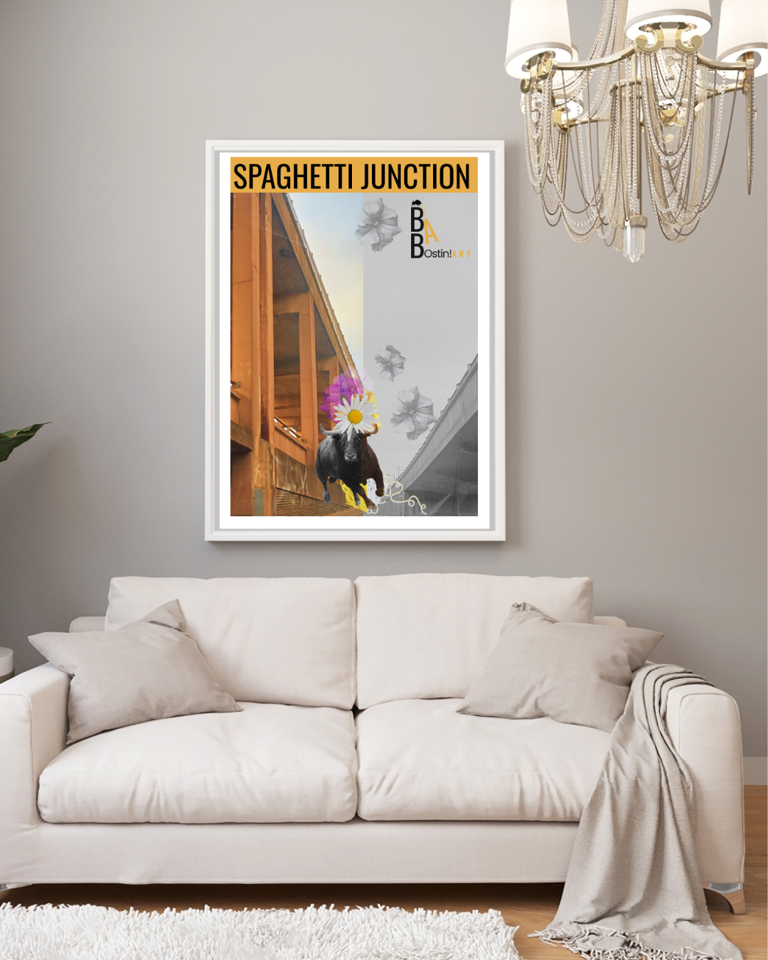 Spaghetti Junction – Black & Yellow artwork - Brummy Artist UK