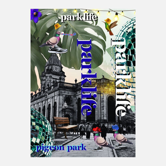 Pidgeon Park Life (in Blue) limited edition fine art print