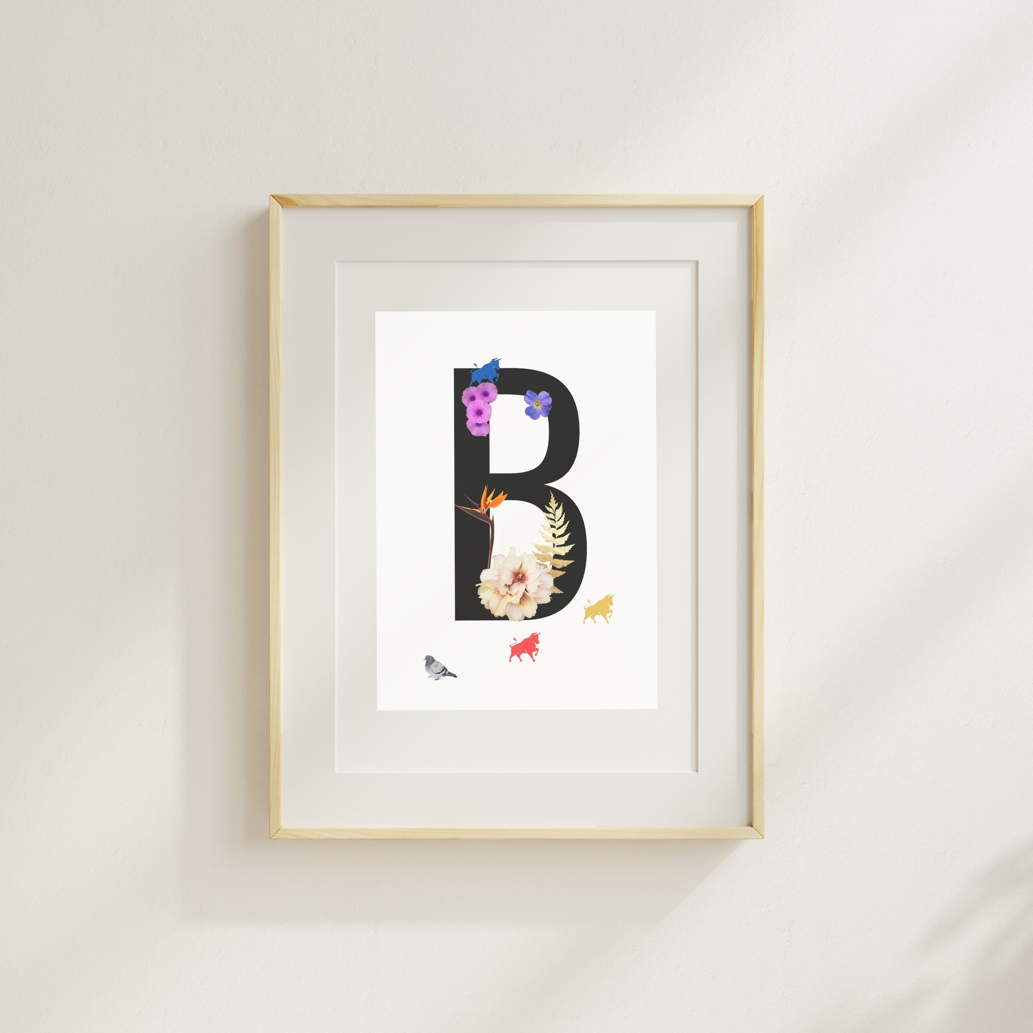 Alphabet Monogram open edition fine art prints Birmingham inspired UK