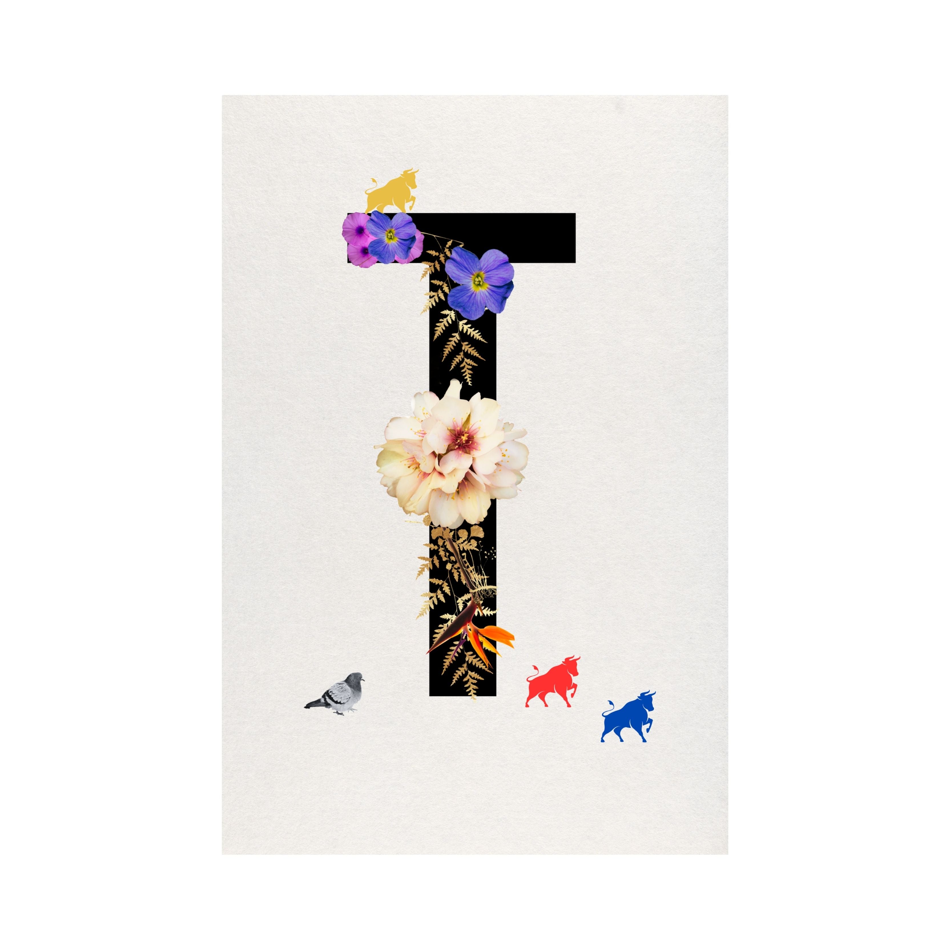 Alphabet Monogram open edition fine art prints Birmingham inspired UK