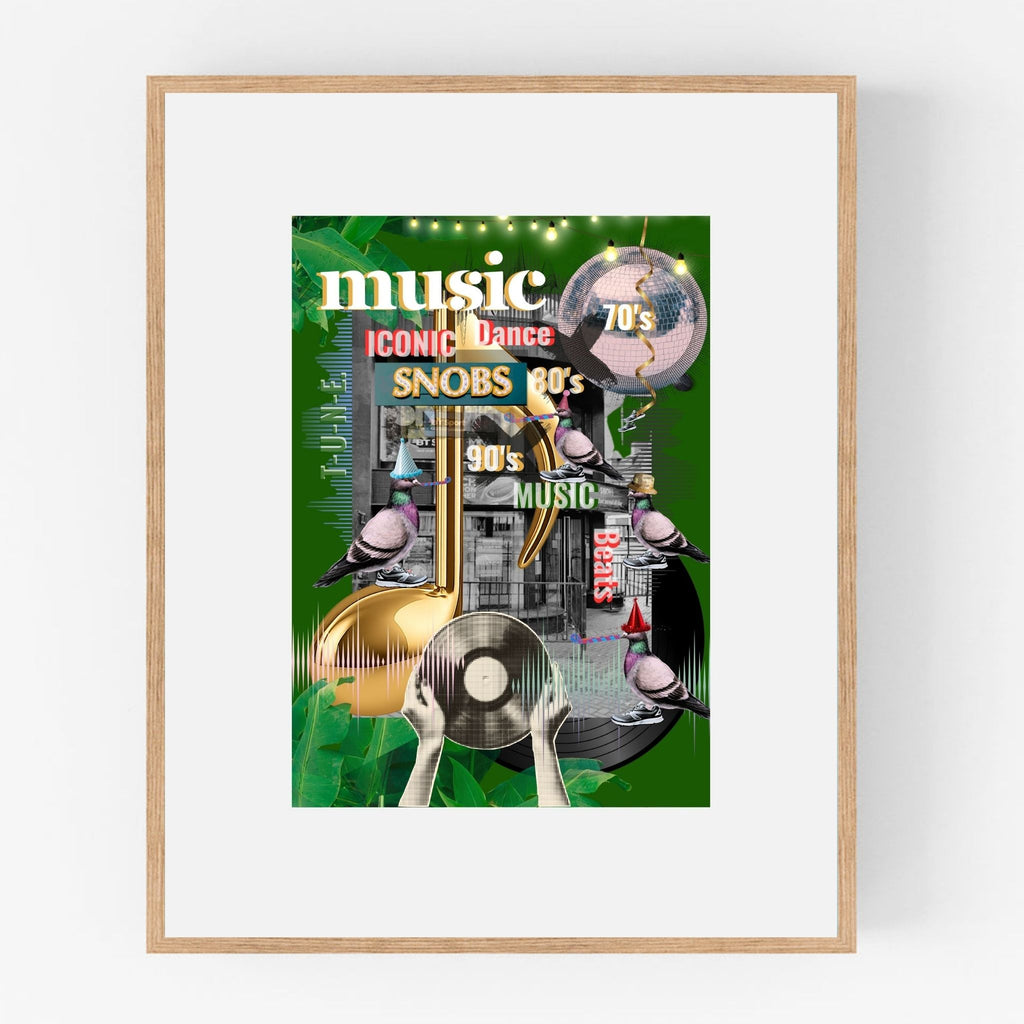 Party On (in Green) collage — A4 Limited Edition (25)