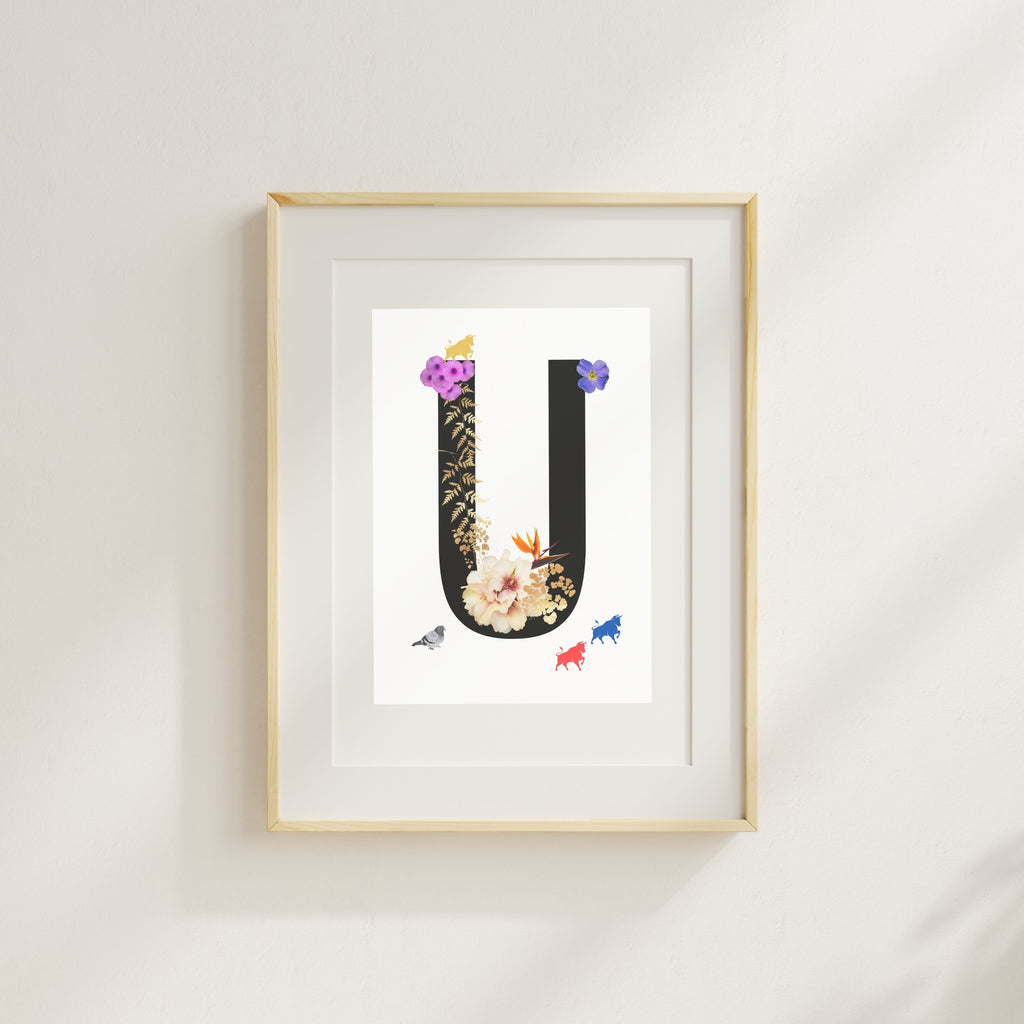 Alphabet Monogram open edition fine art prints Birmingham inspired UK