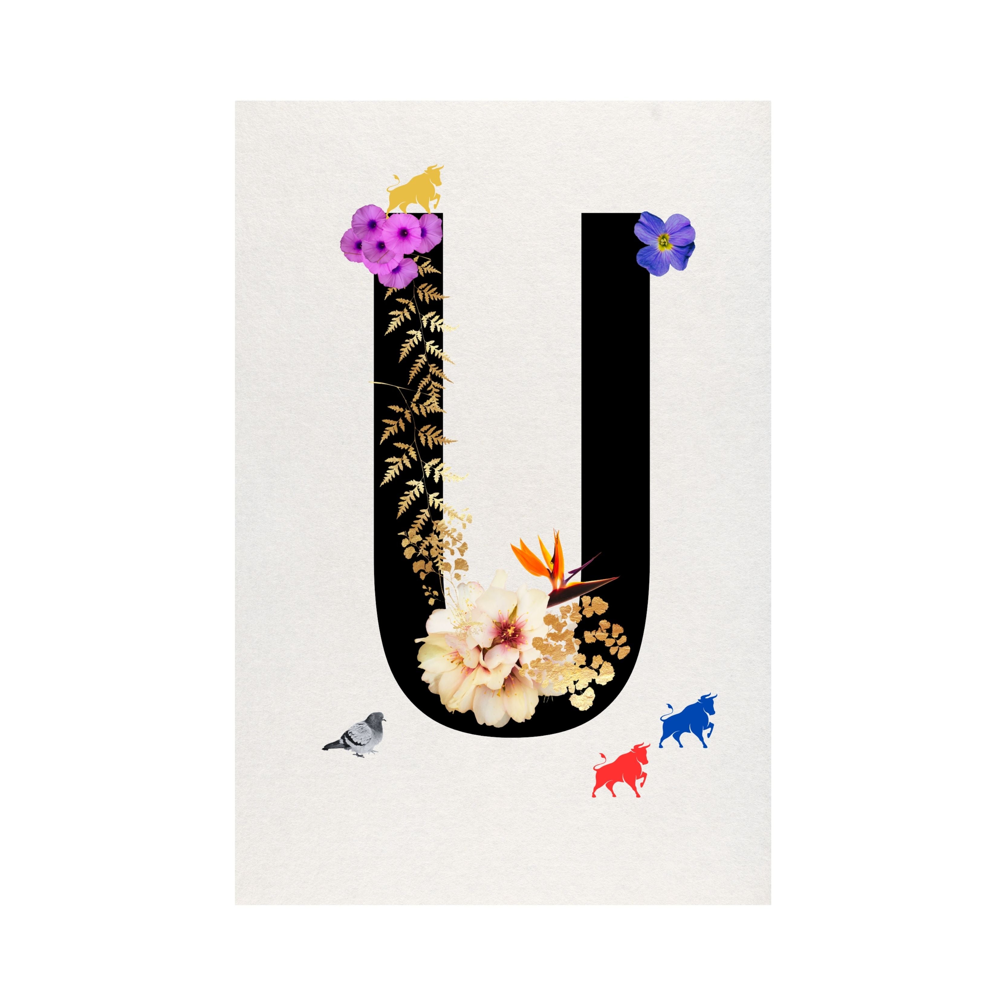 Alphabet Monogram open edition fine art prints Birmingham inspired UK