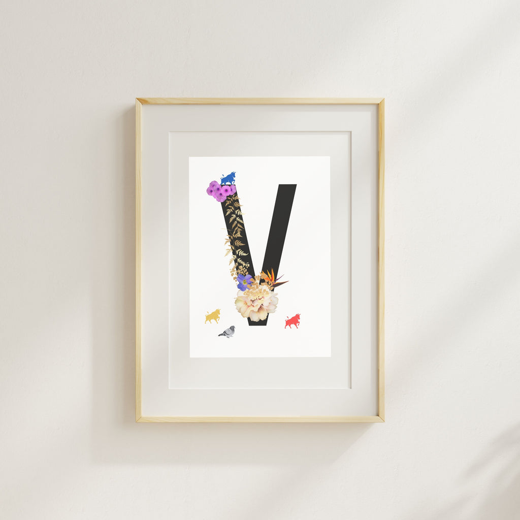 Alphabet Monogram open edition fine art prints Birmingham inspired UK