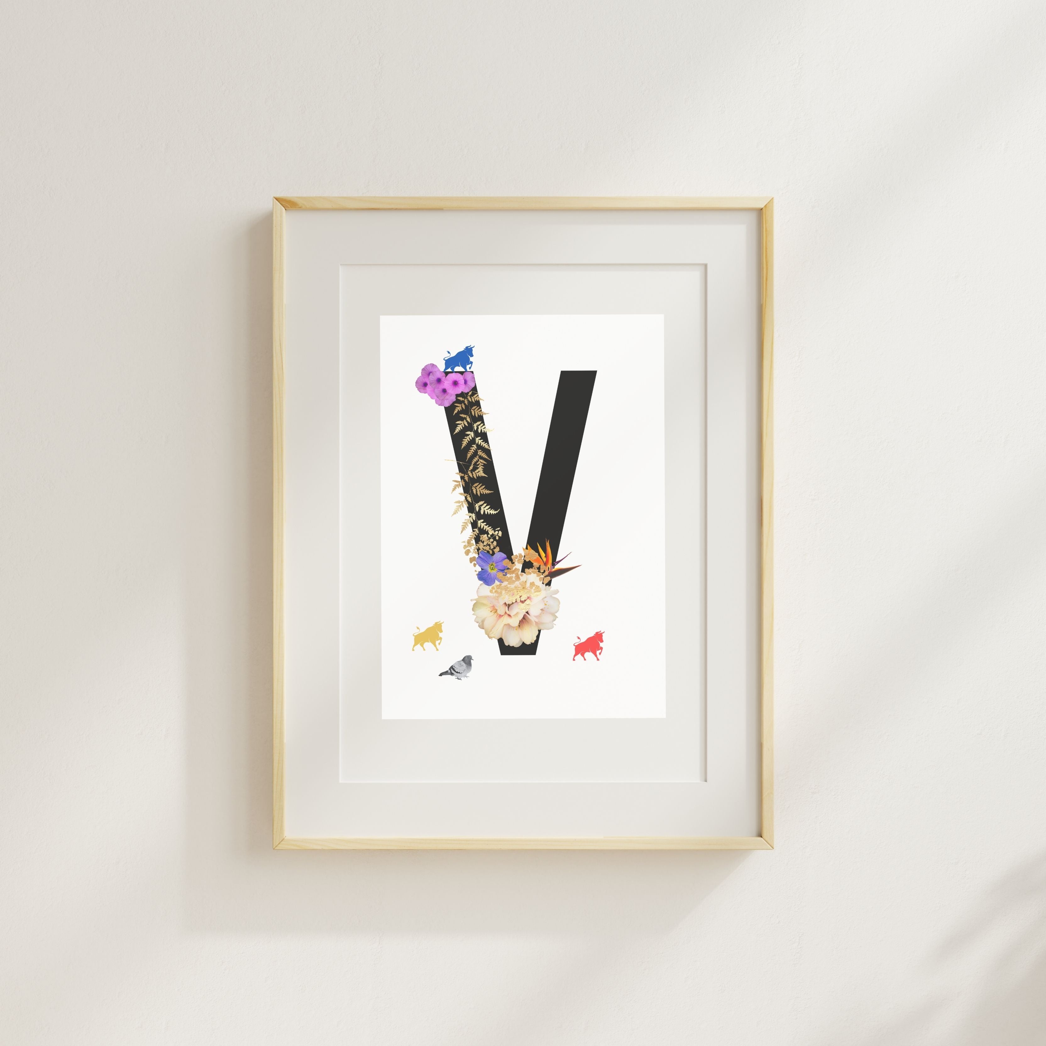 Alphabet Monogram open edition fine art prints Birmingham inspired UK