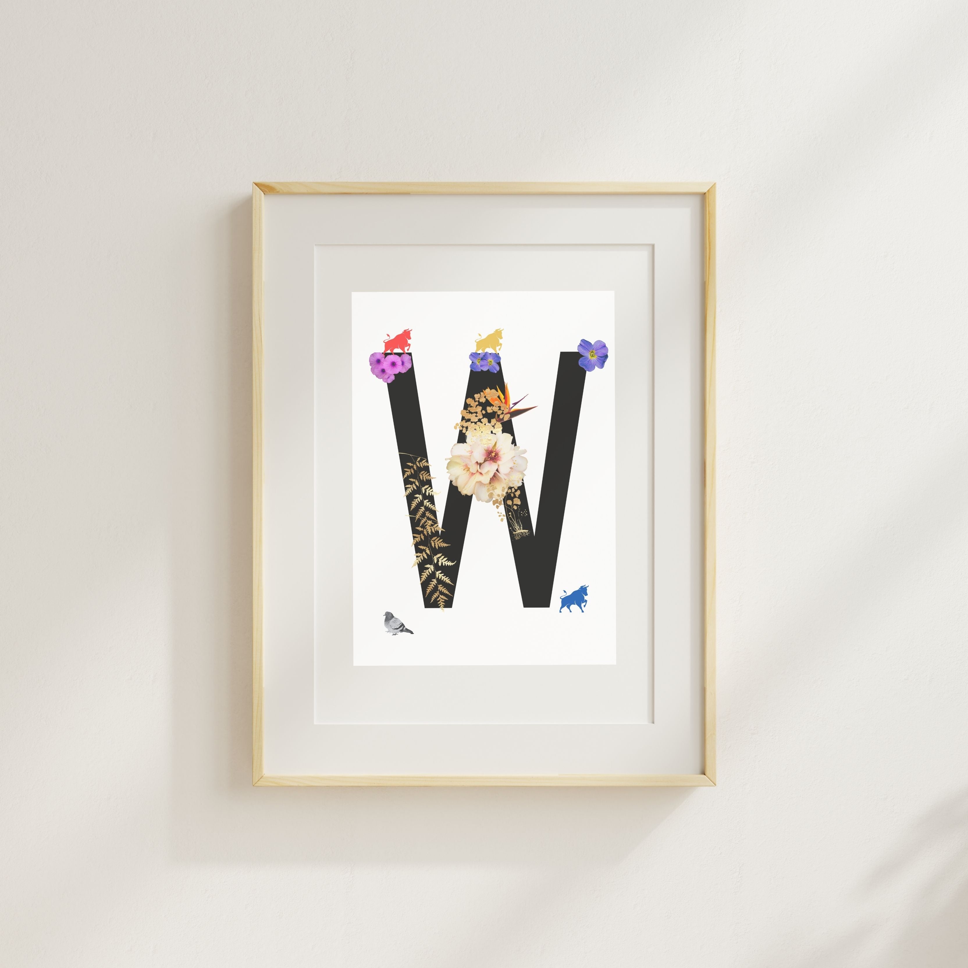 Alphabet Monogram open edition fine art prints Birmingham inspired UK