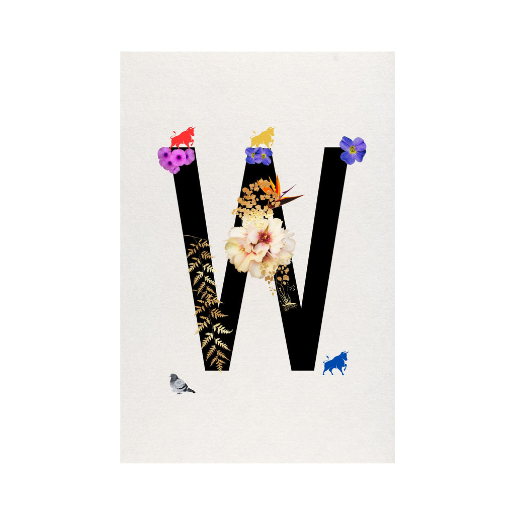 Alphabet Monogram open edition fine art prints Birmingham inspired UK
