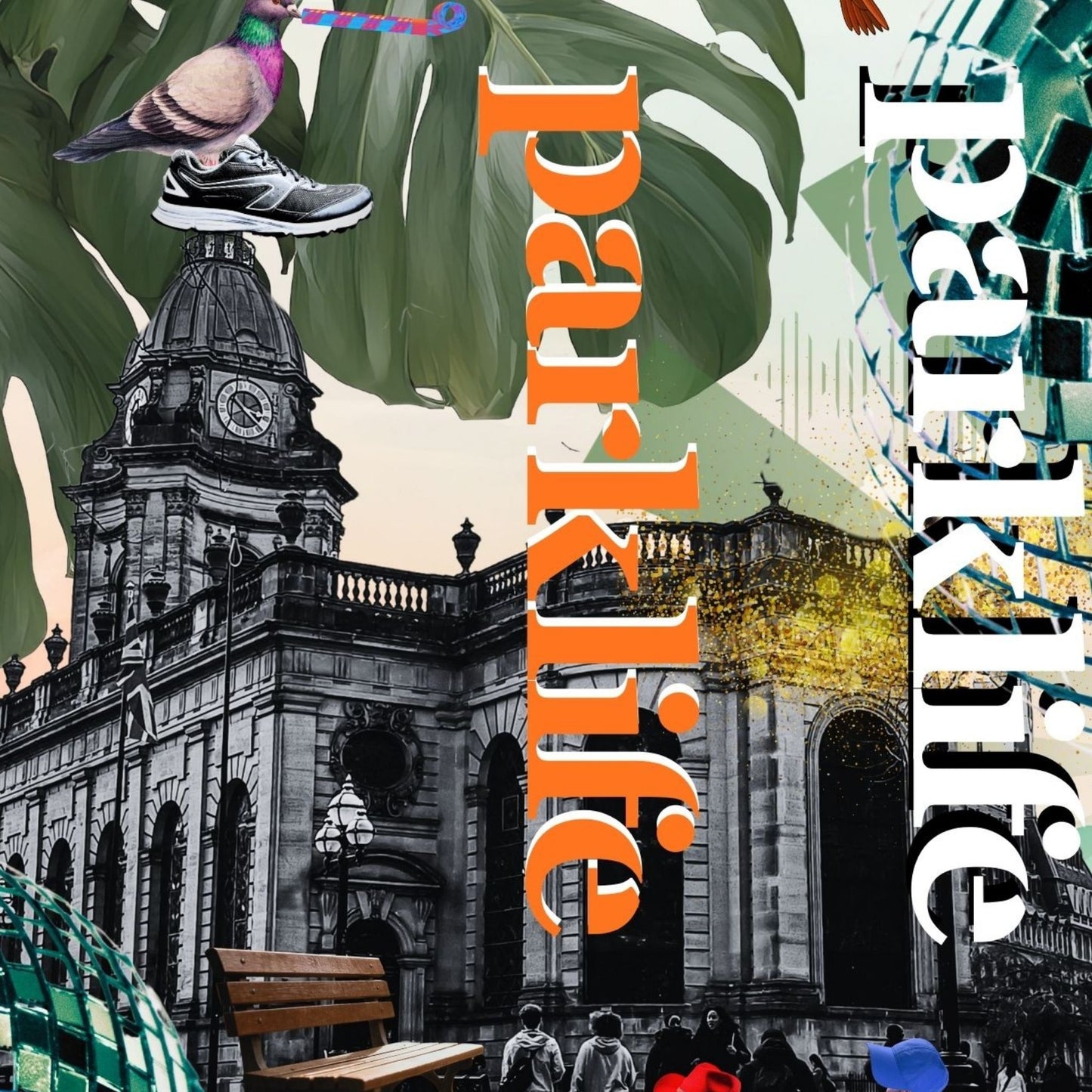 Pidgeon Park Life (in Orange) limited edition fine art print