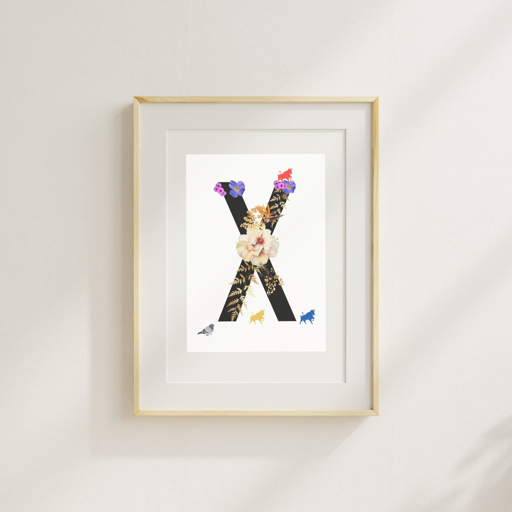 Alphabet Monogram open edition fine art prints Birmingham inspired UK