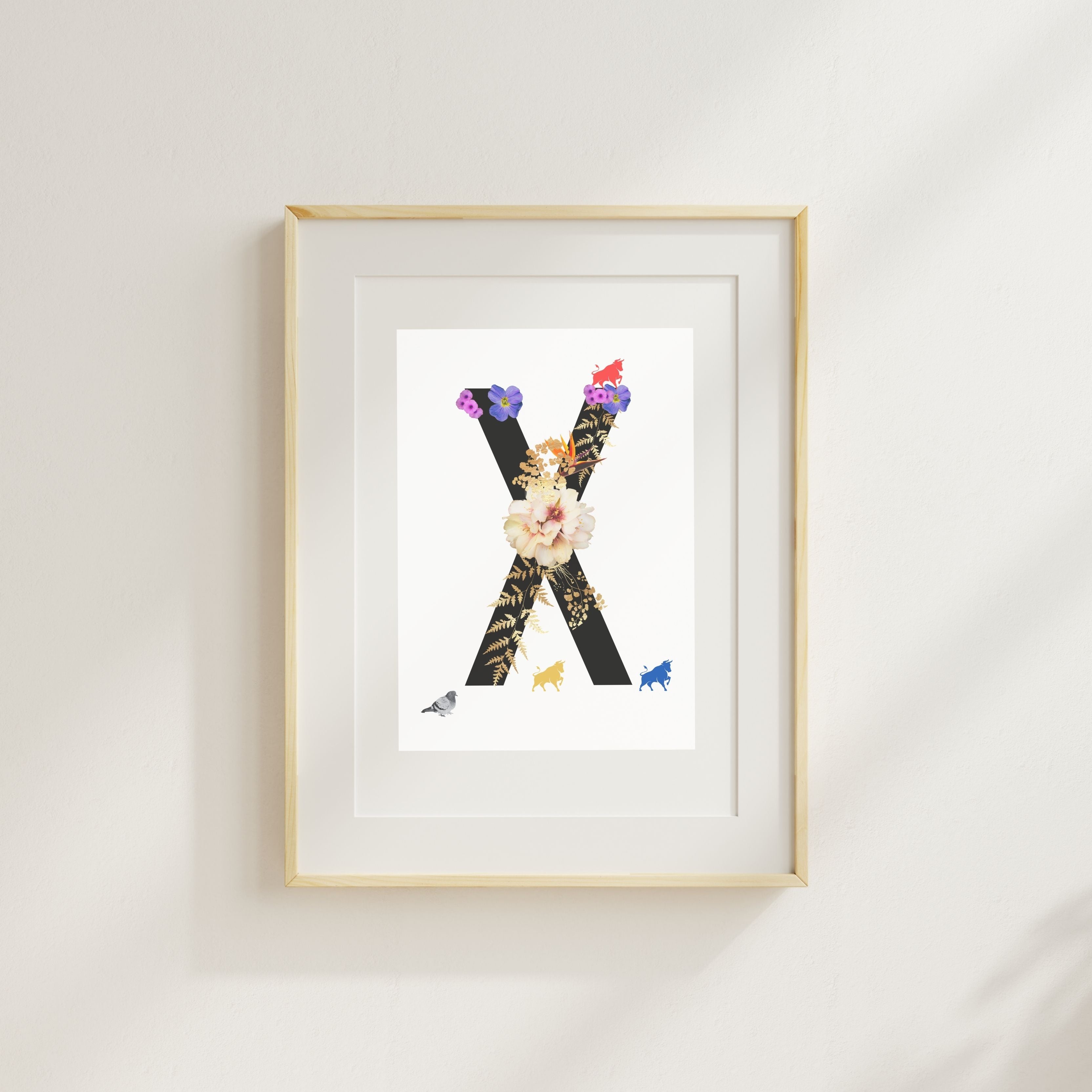 Alphabet Monogram open edition fine art prints Birmingham inspired UK