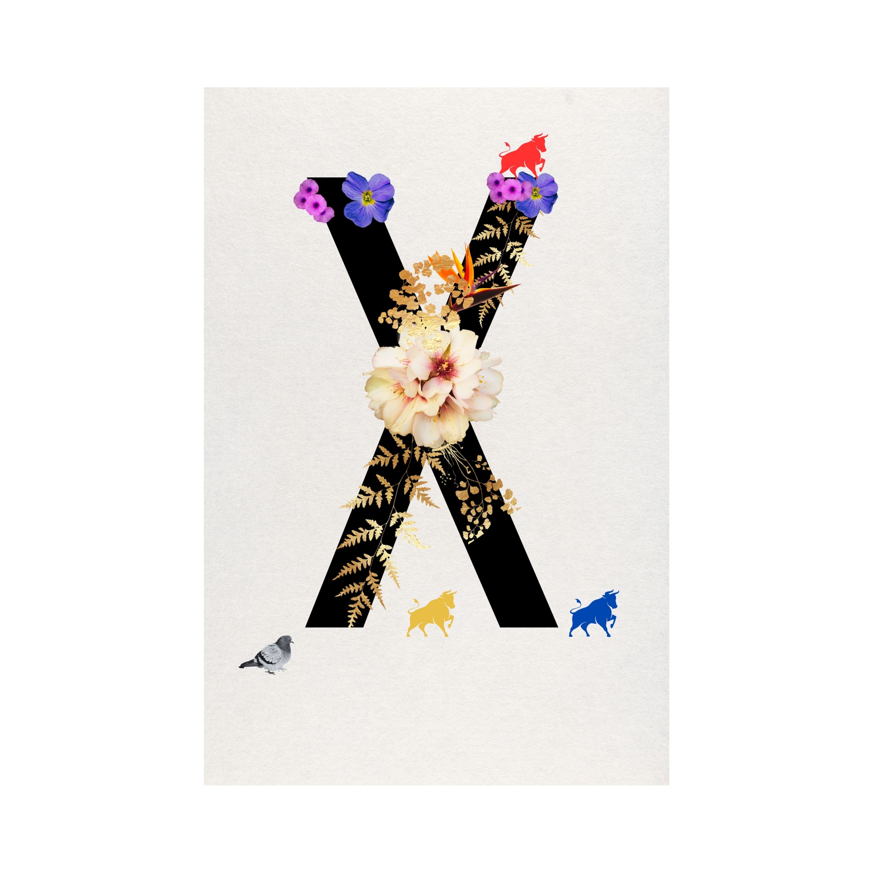 Alphabet Monogram open edition fine art prints Birmingham inspired UK