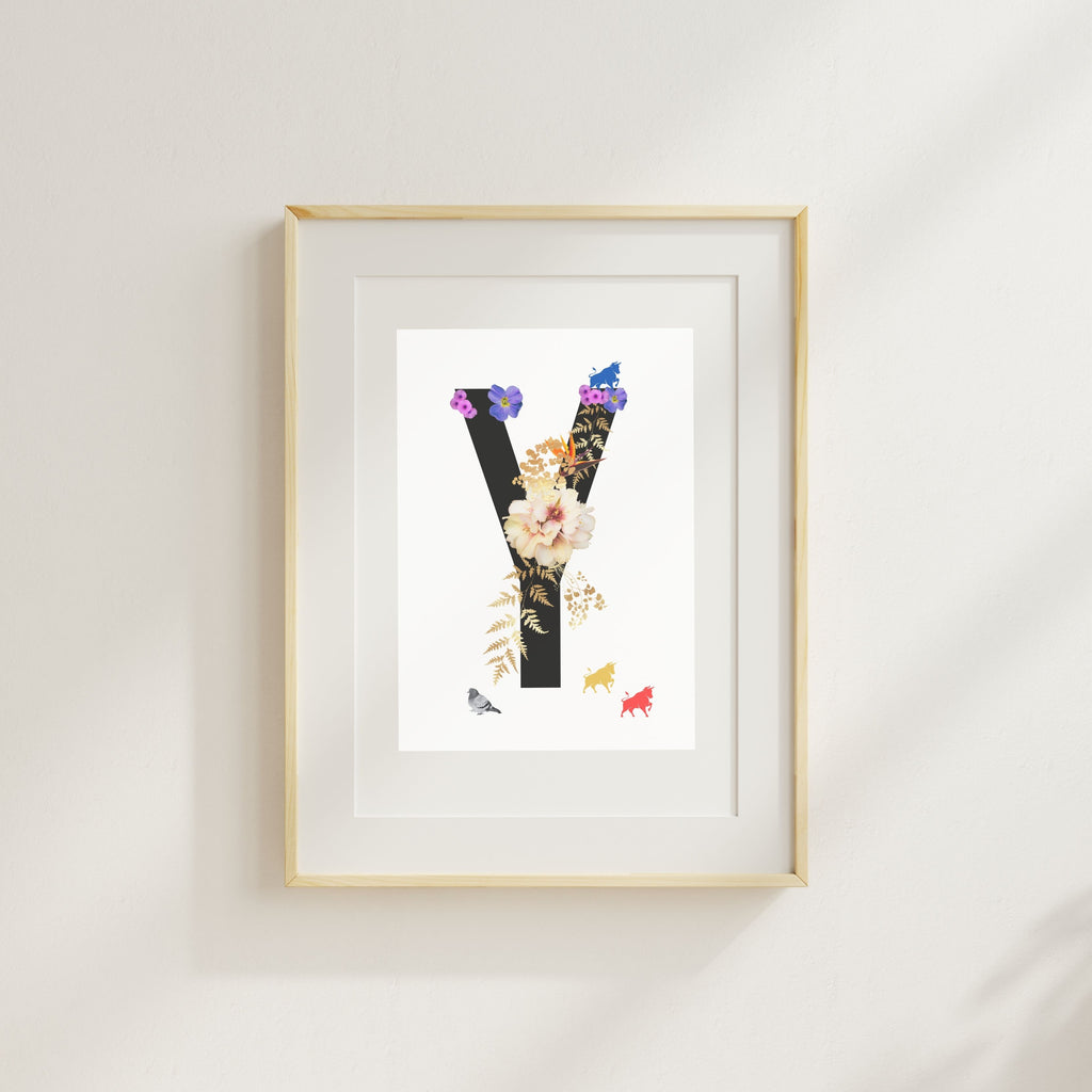 Alphabet Monogram open edition fine art prints Birmingham inspired UK