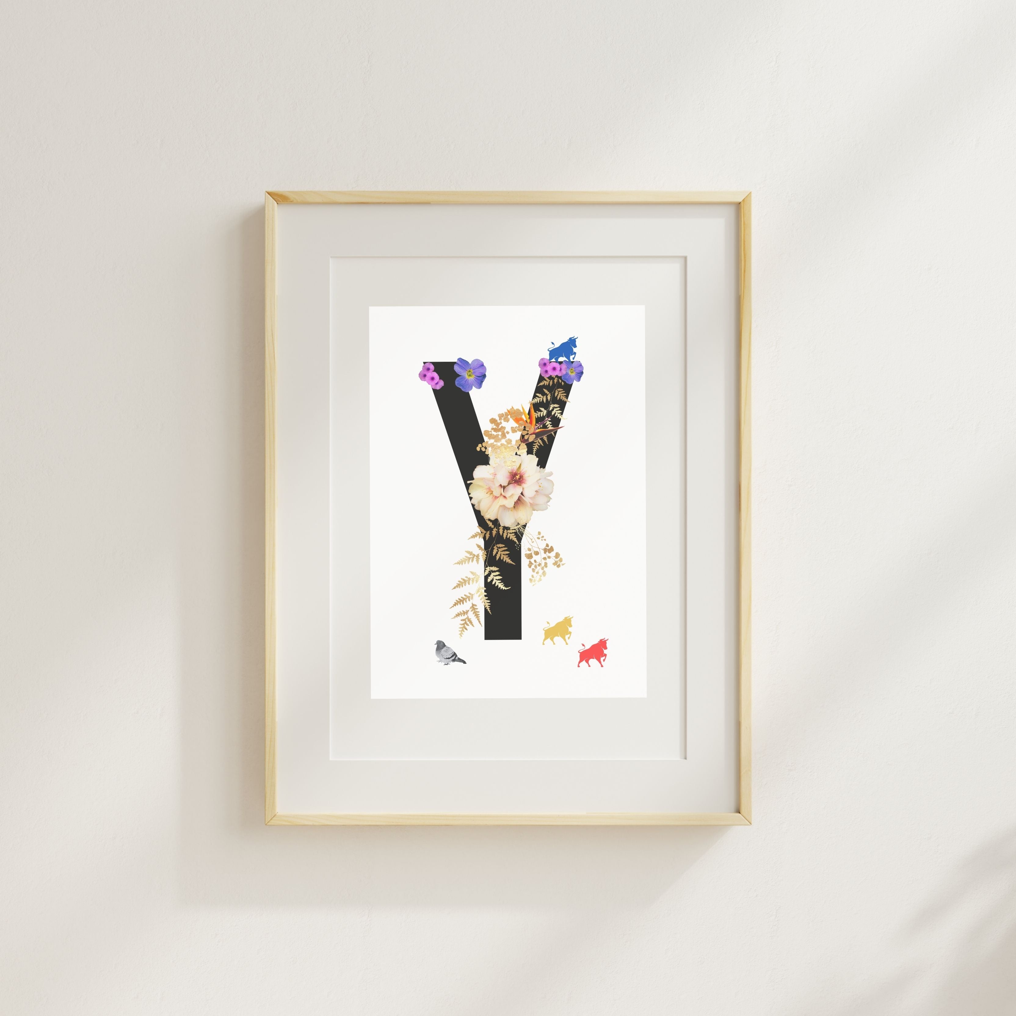 Alphabet Monogram open edition fine art prints Birmingham inspired UK