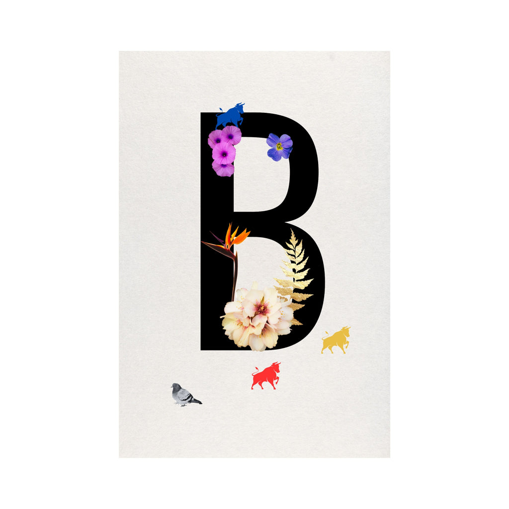 Alphabet Monogram open edition fine art prints Birmingham inspired UK