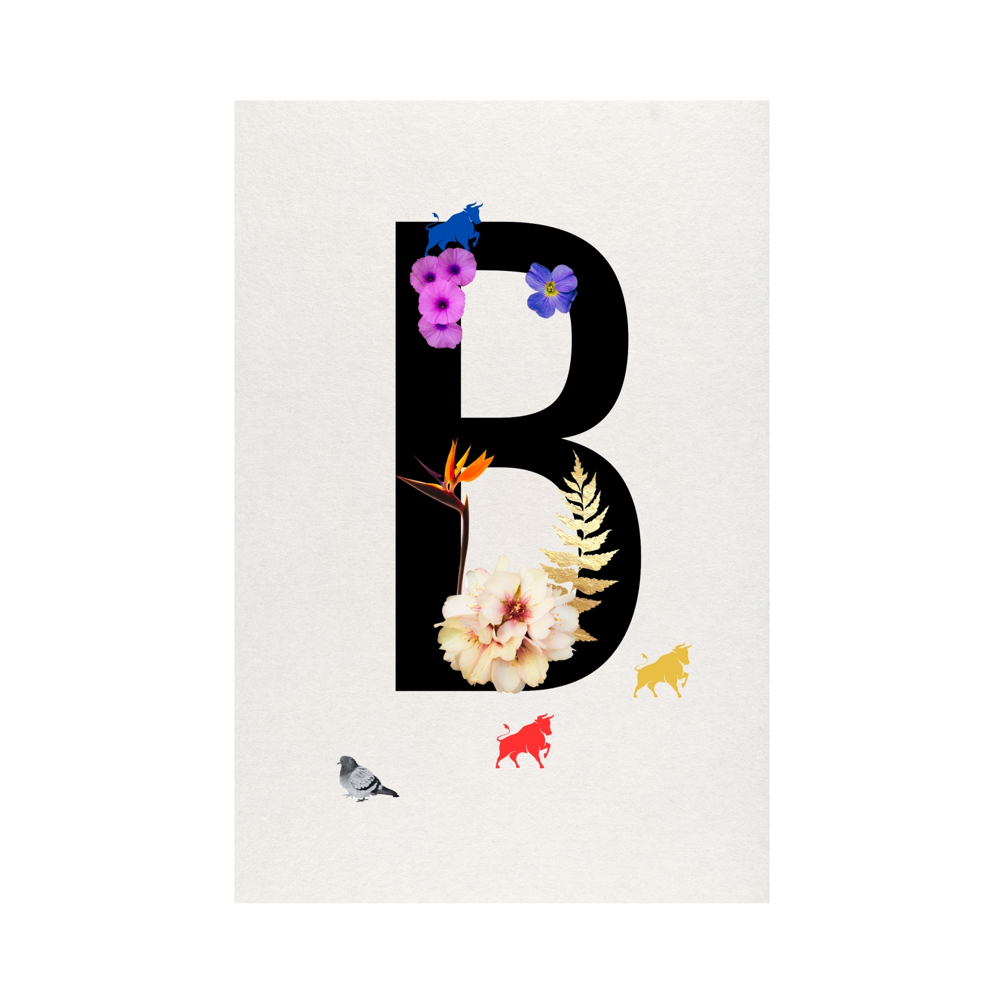 Alphabet Monogram open edition fine art prints Birmingham inspired UK