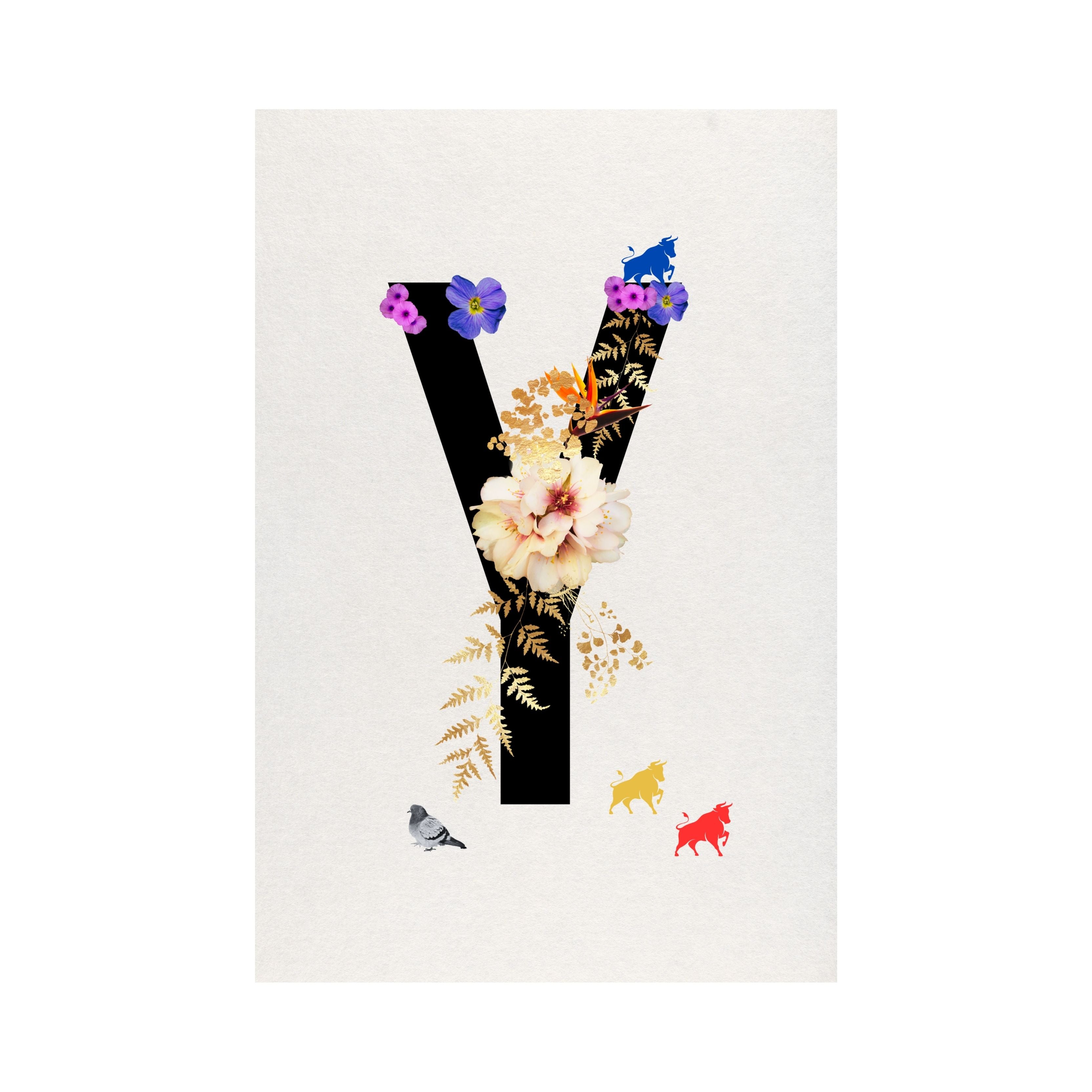 Alphabet Monogram open edition fine art prints Birmingham inspired UK