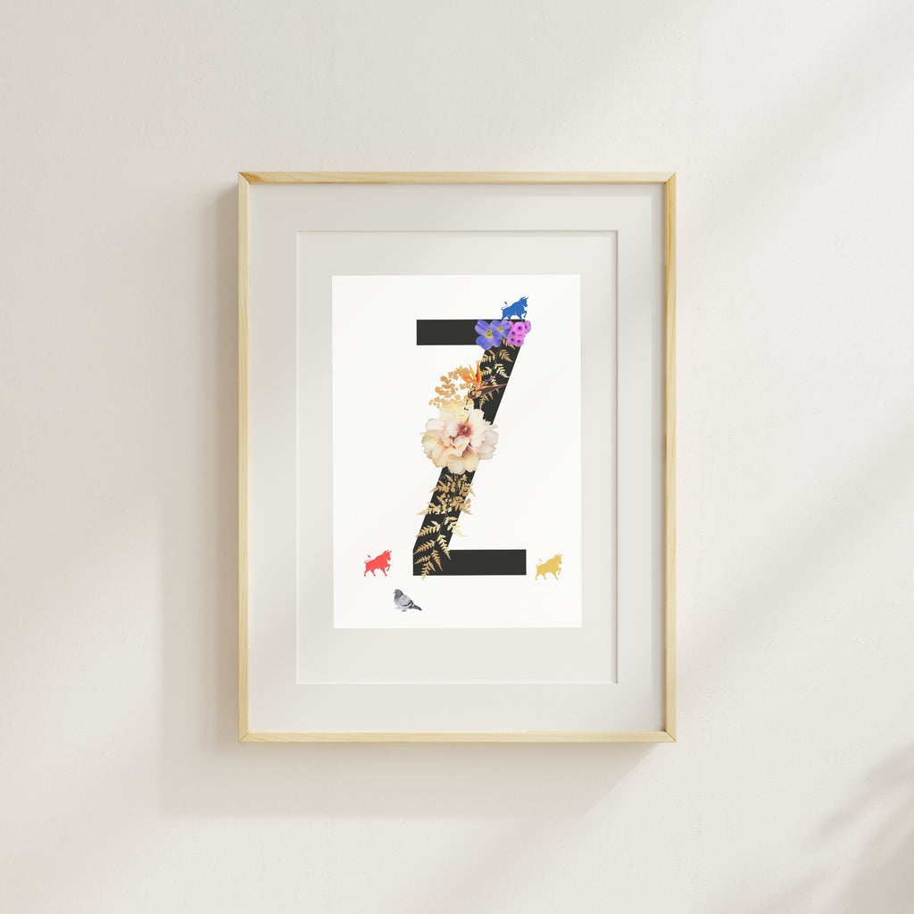 Alphabet Monogram open edition fine art prints Birmingham inspired UK