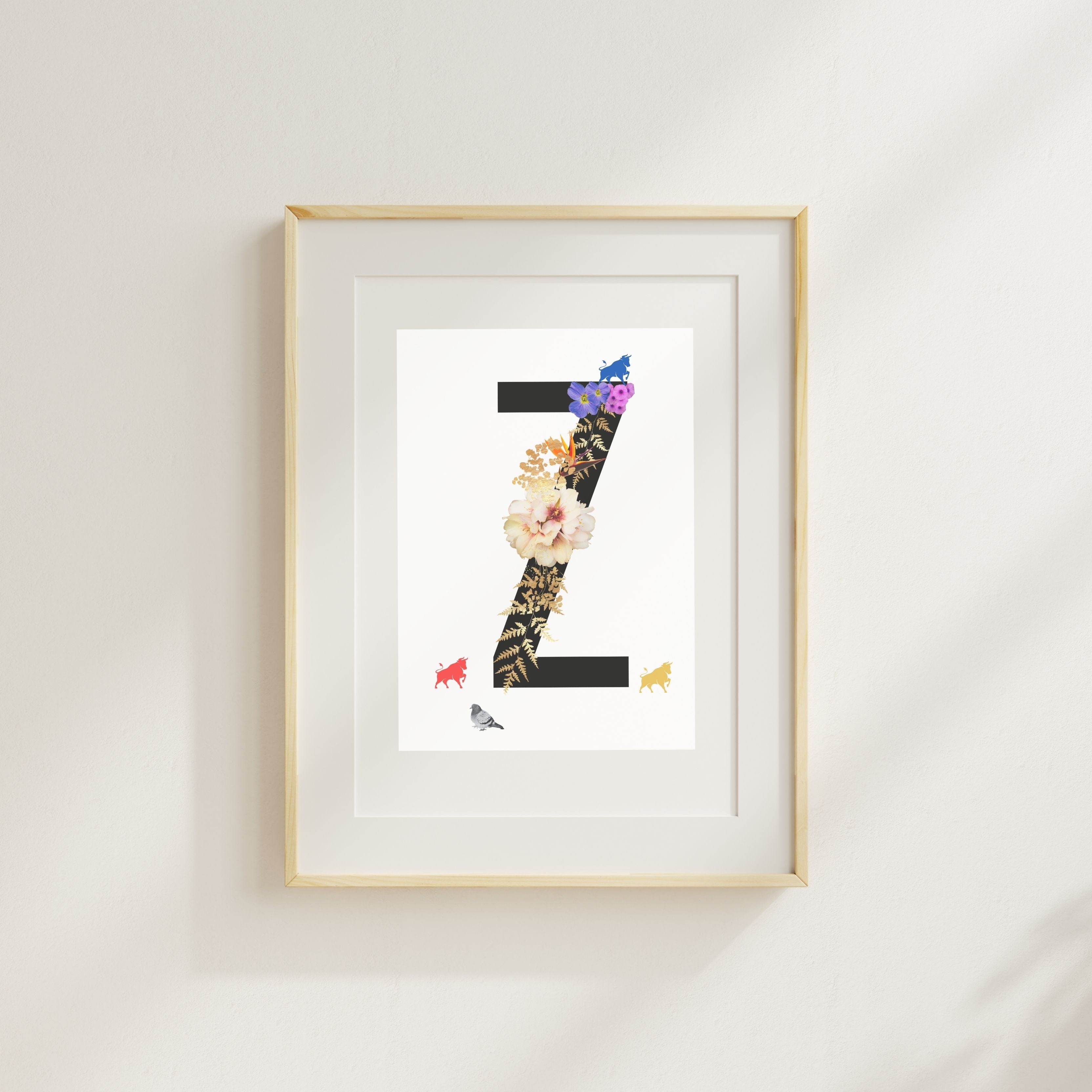 Alphabet Monogram open edition fine art prints Birmingham inspired UK