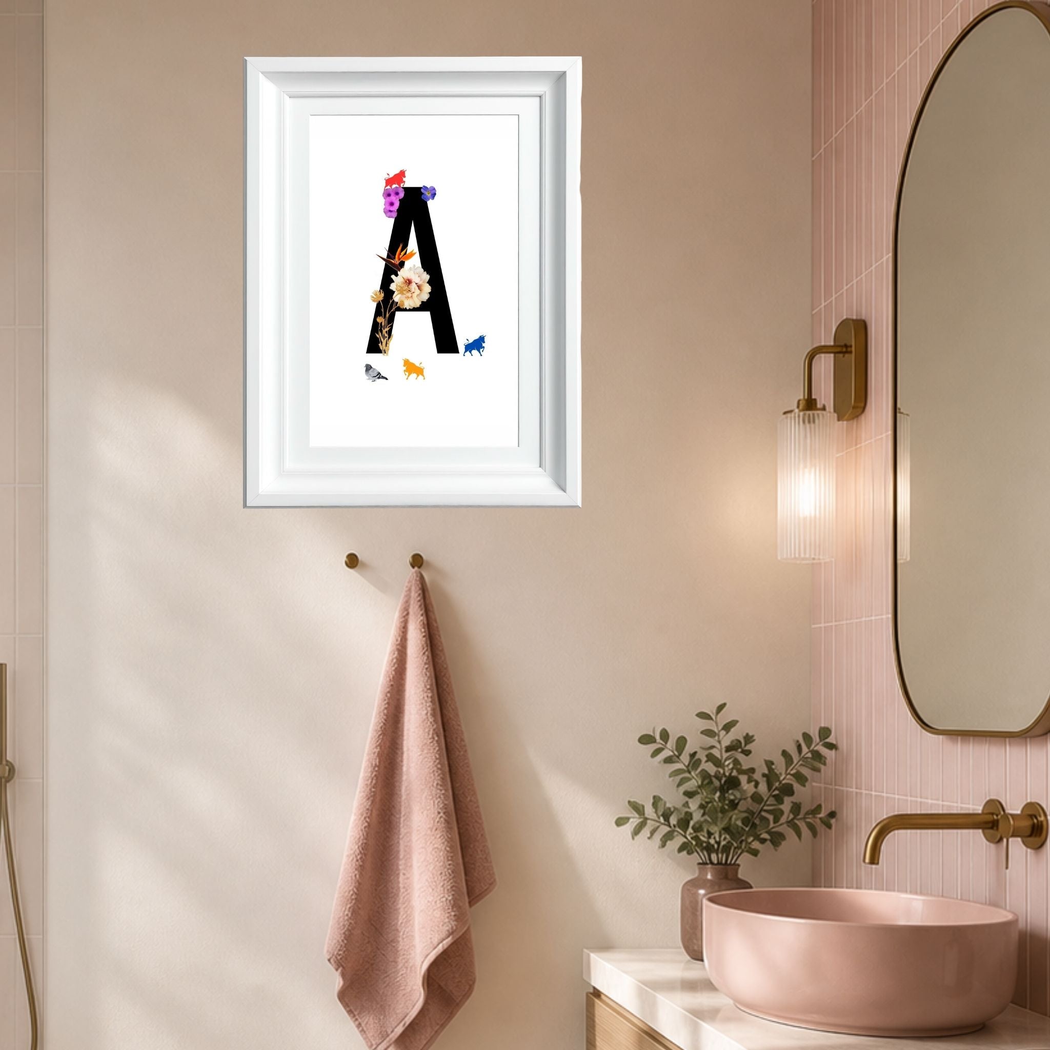 Alphabet Monogram open edition fine art prints Birmingham inspired UK
