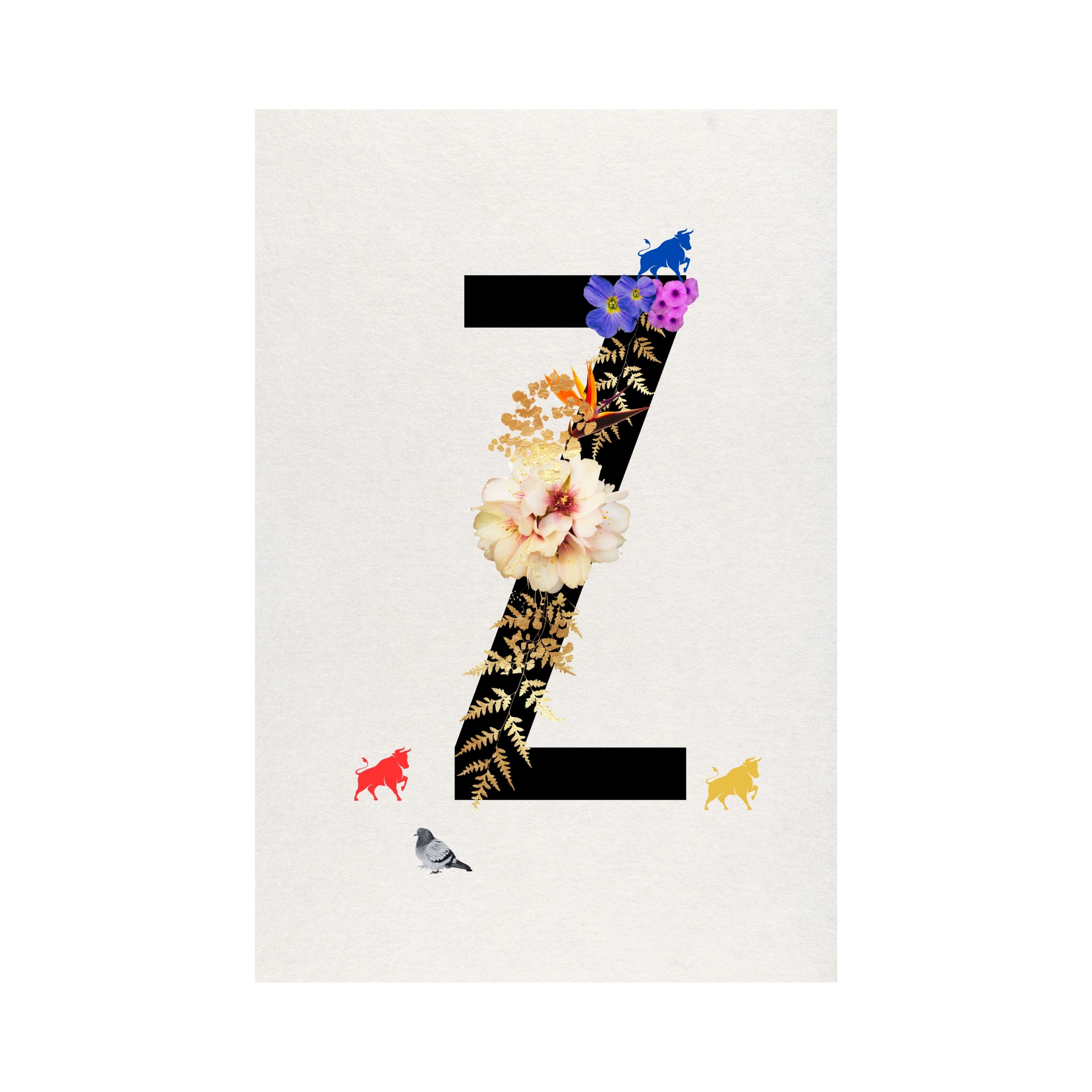 Alphabet Monogram open edition fine art prints Birmingham inspired UK